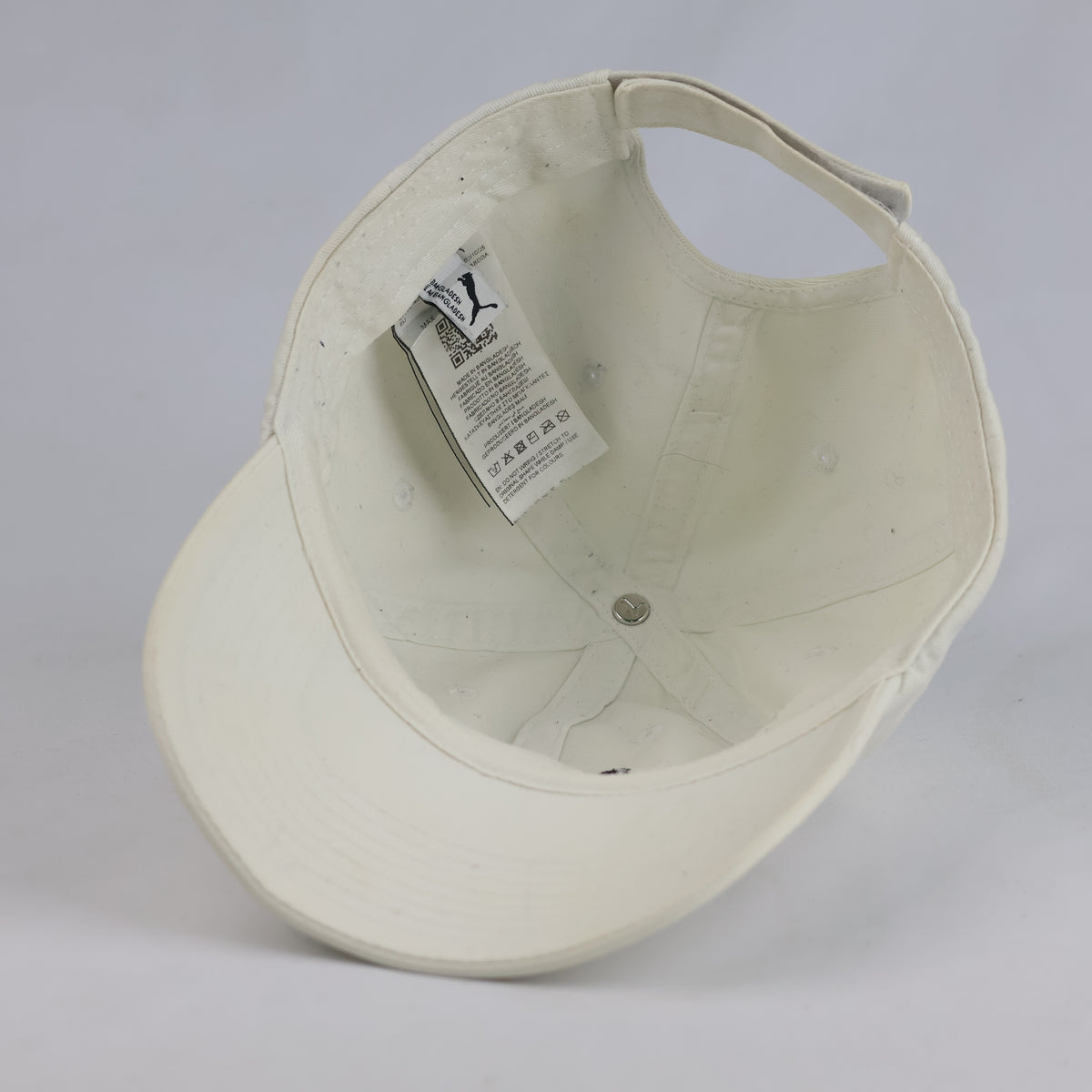 Thrifted Puma Off-White Cotton Dad Cap (57-58 cm) |10685