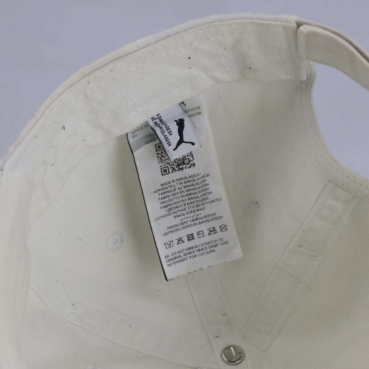 Thrifted Puma Off-White Cotton Dad Cap (57-58 cm) |10685