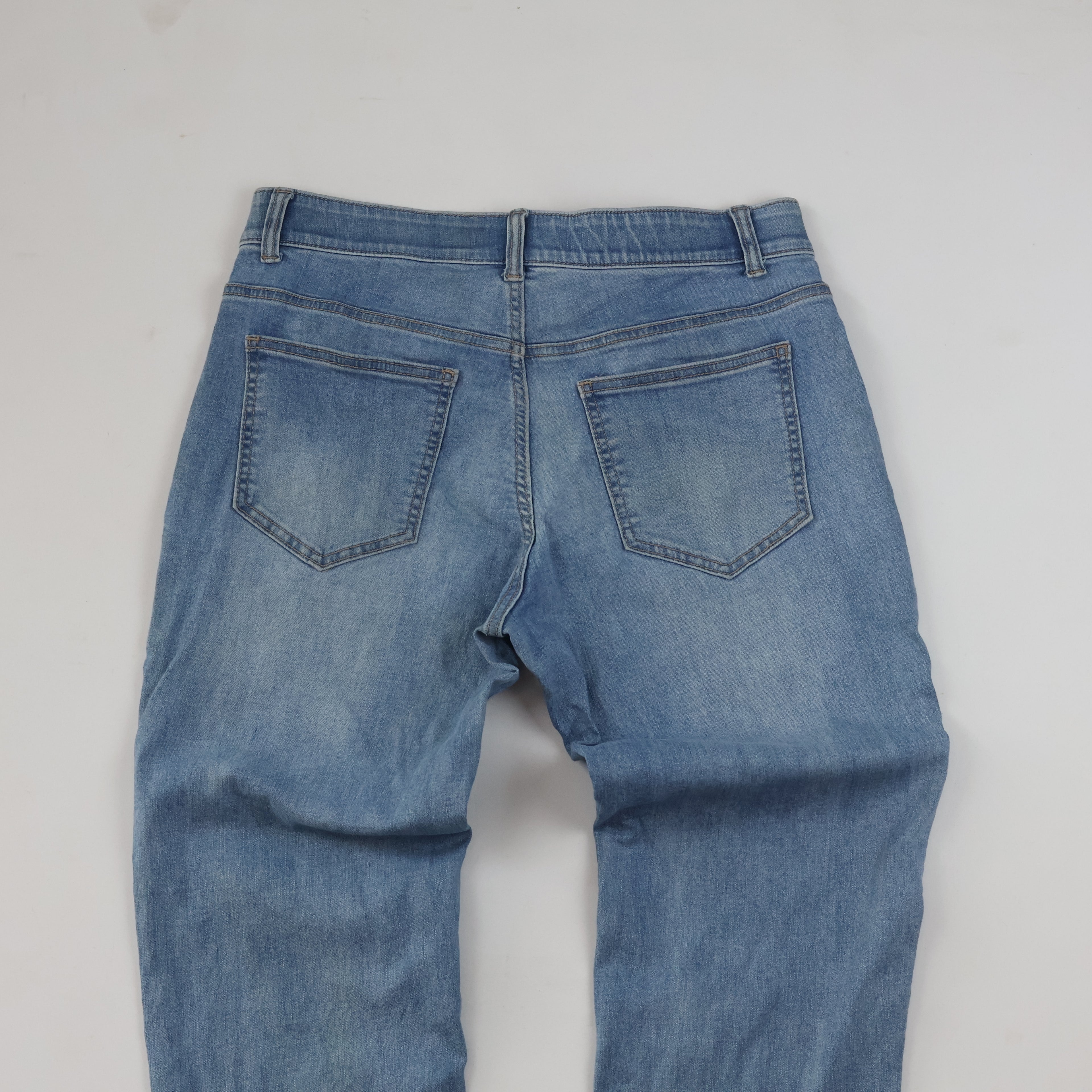 Thrifted Mind Bridge Denim Men's Light Blue Slim Jeans 32 Waist/ J1006