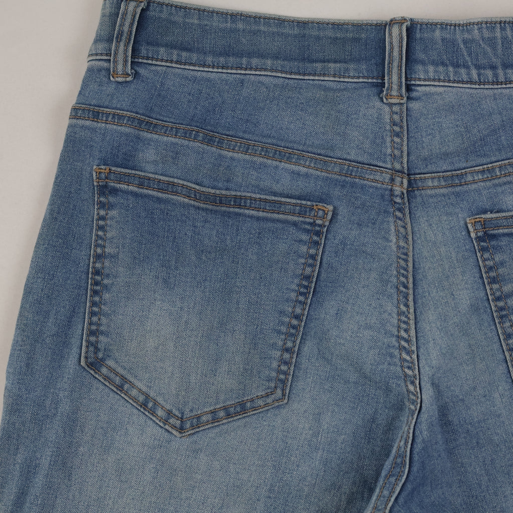 Thrifted Mind Bridge Denim Men's Light Blue Slim Jeans 32 Waist/ J1006