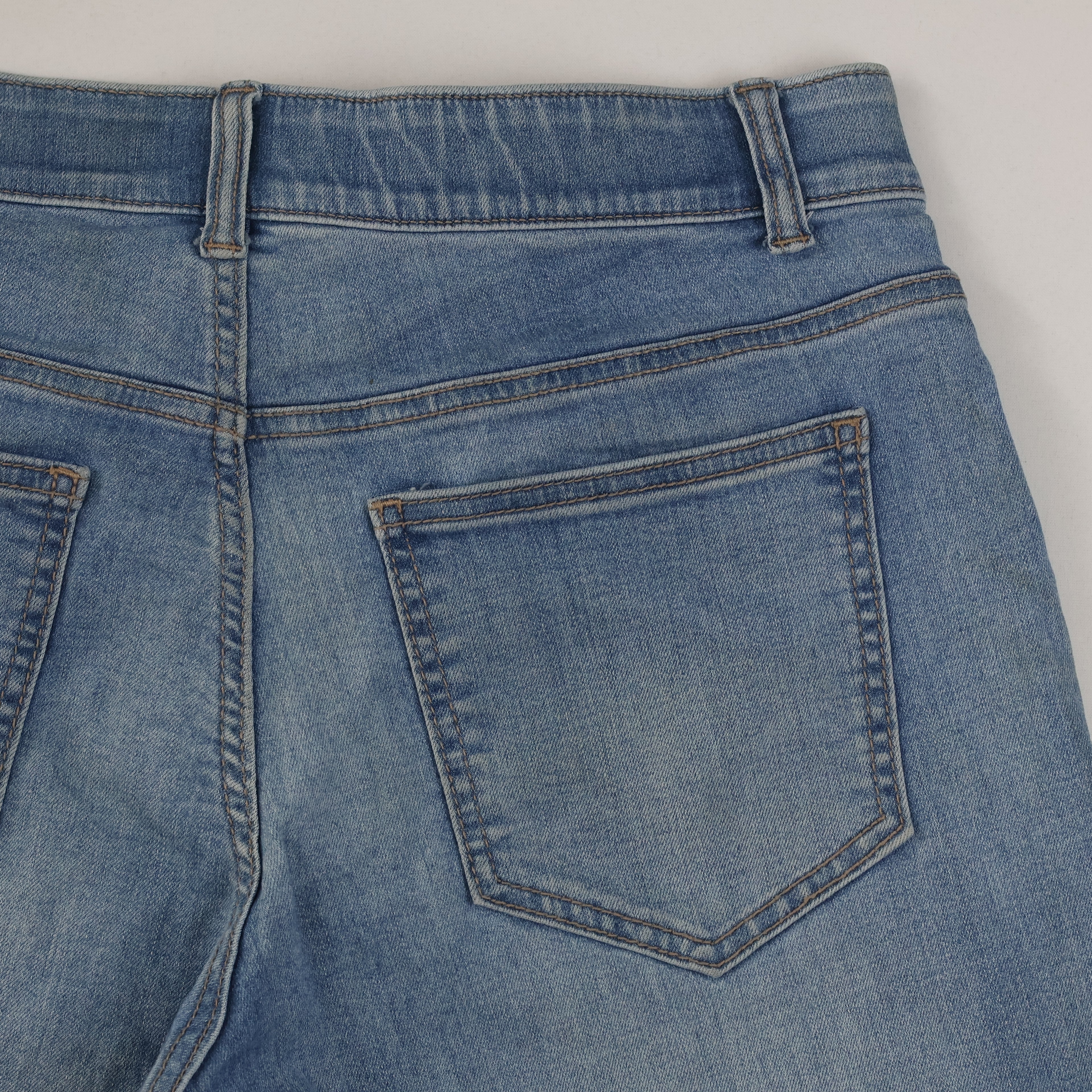 Thrifted Mind Bridge Denim Men's Light Blue Slim Jeans 32 Waist/ J1006