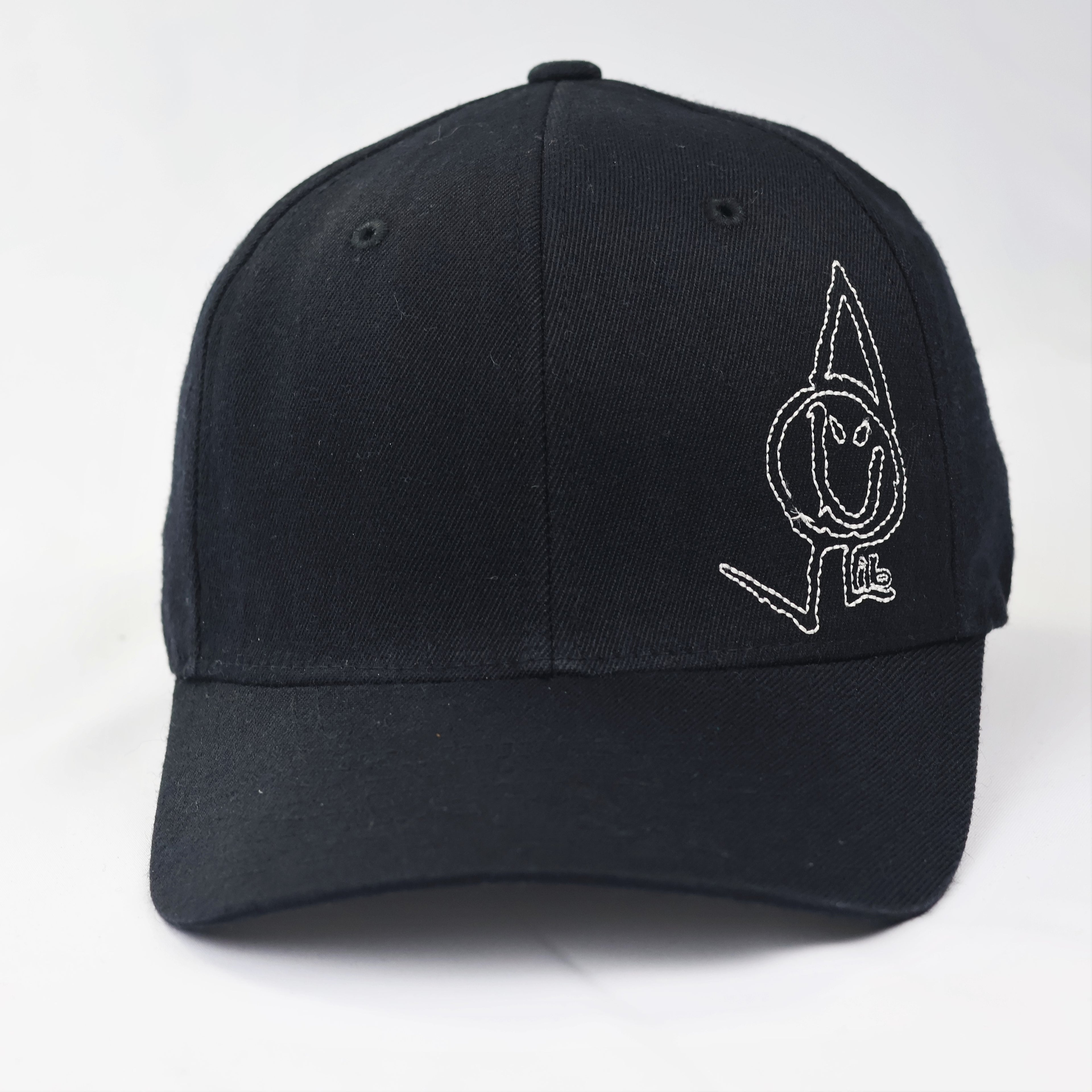 Vintage Lib Tech Graphic Art Thrifted Baseball Hat - Black Flexfit