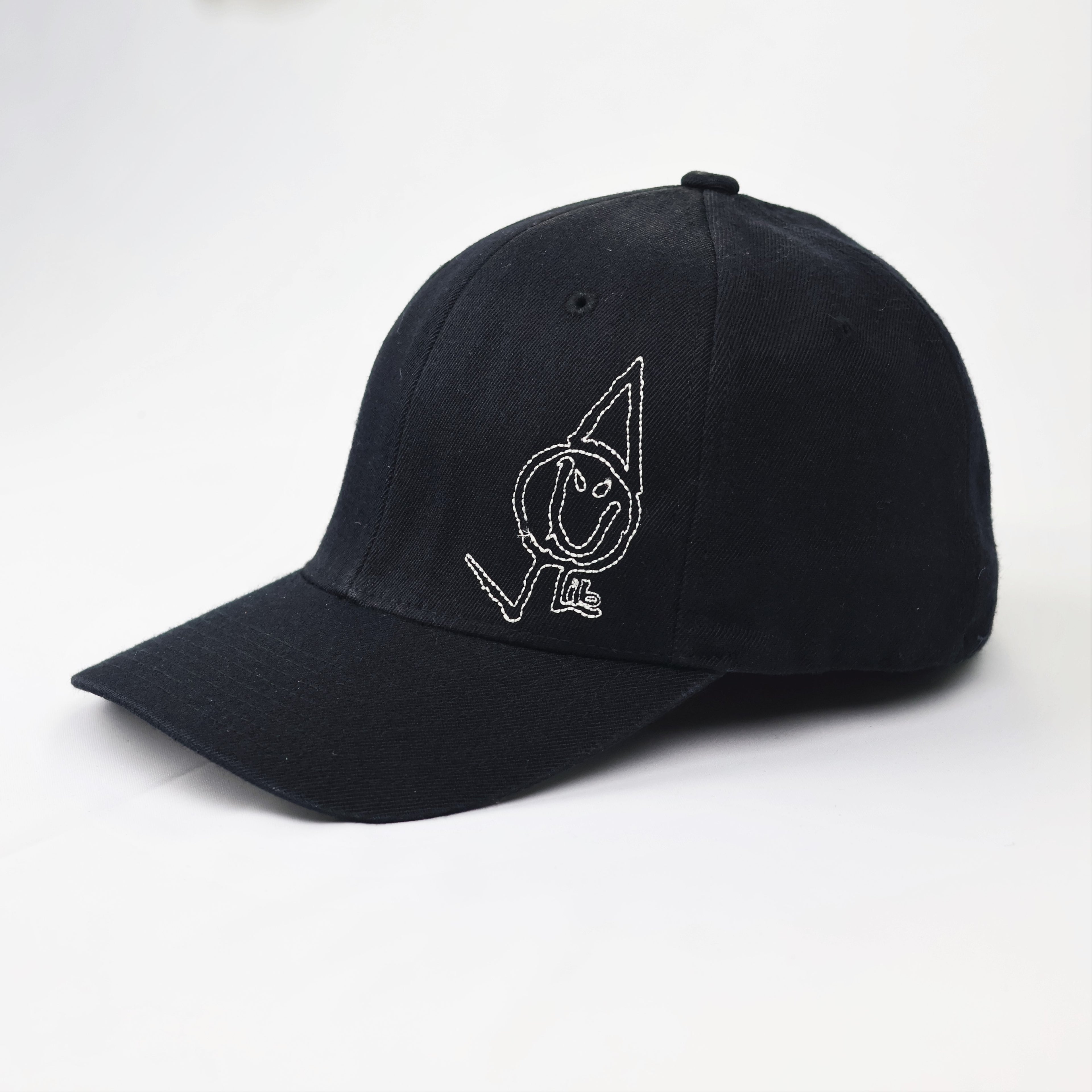 Vintage Lib Tech Graphic Art Thrifted Baseball Hat - Black Flexfit