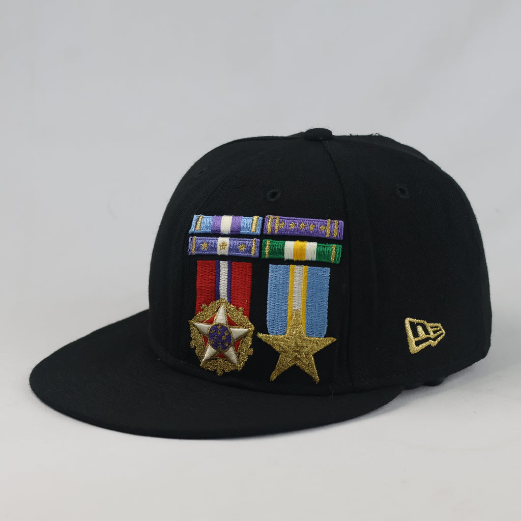 Thrifted New Era 59FIFTY Military Medals Fitted Cap (56.8cm - 7 1/8) | 10678
