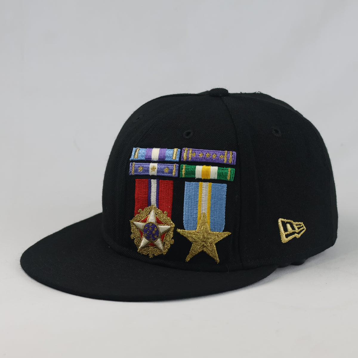 Thrifted New Era 59FIFTY Military Medals Fitted Cap (56.8cm - 7 1/8) | 10678