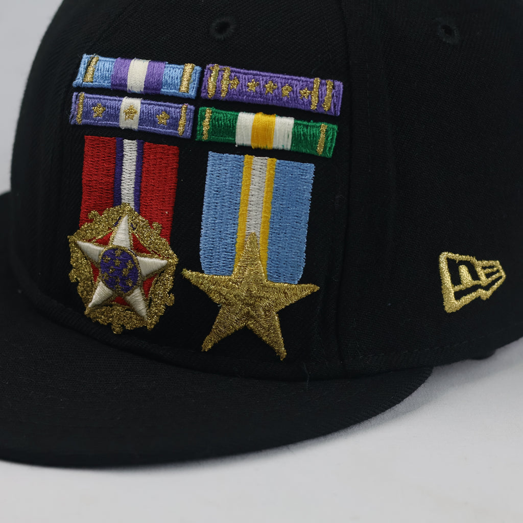 Thrifted New Era 59FIFTY Military Medals Fitted Cap (56.8cm - 7 1/8) | 10678