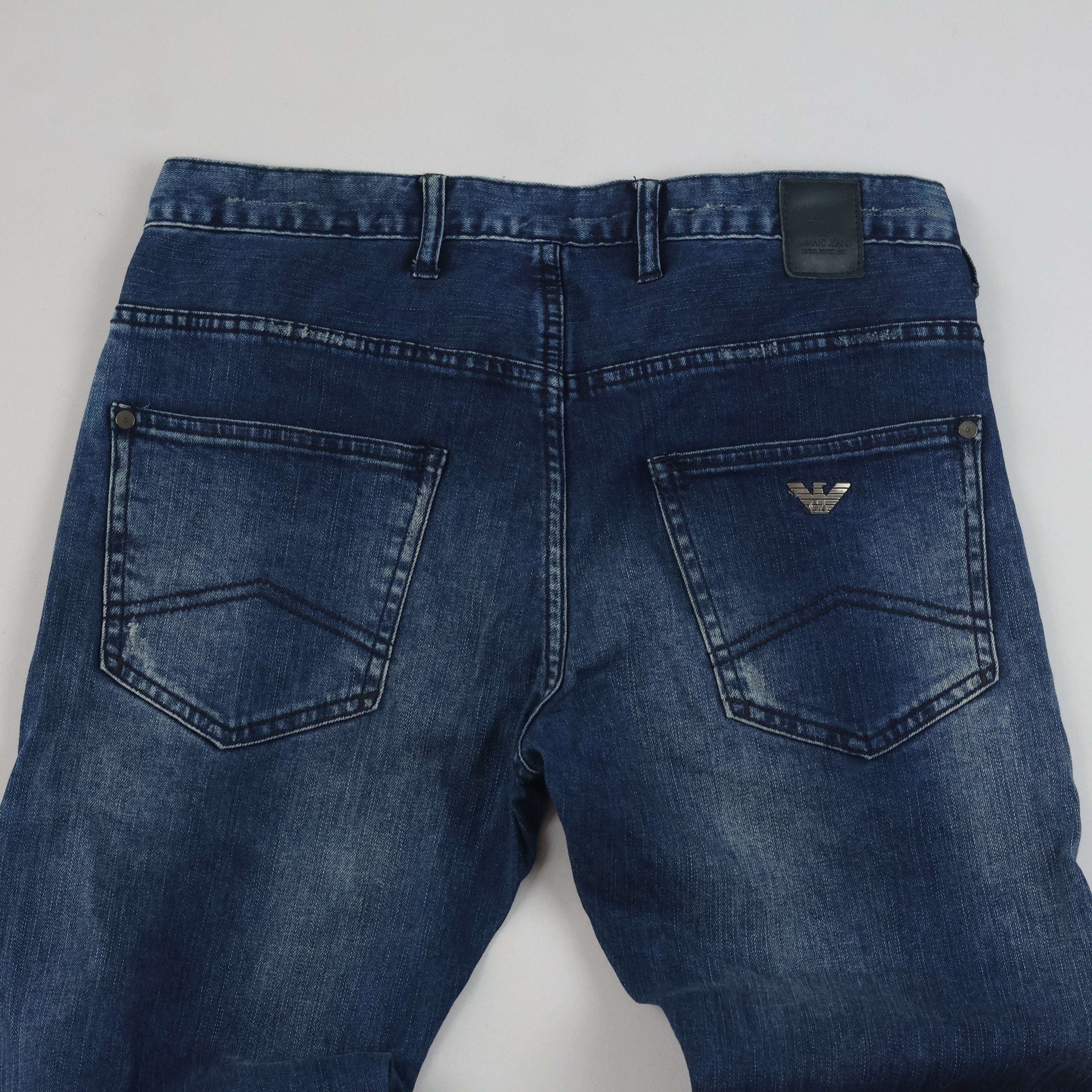 Armani Thrifted Jean J10 Dark Wash Denim Jeans/ J1003