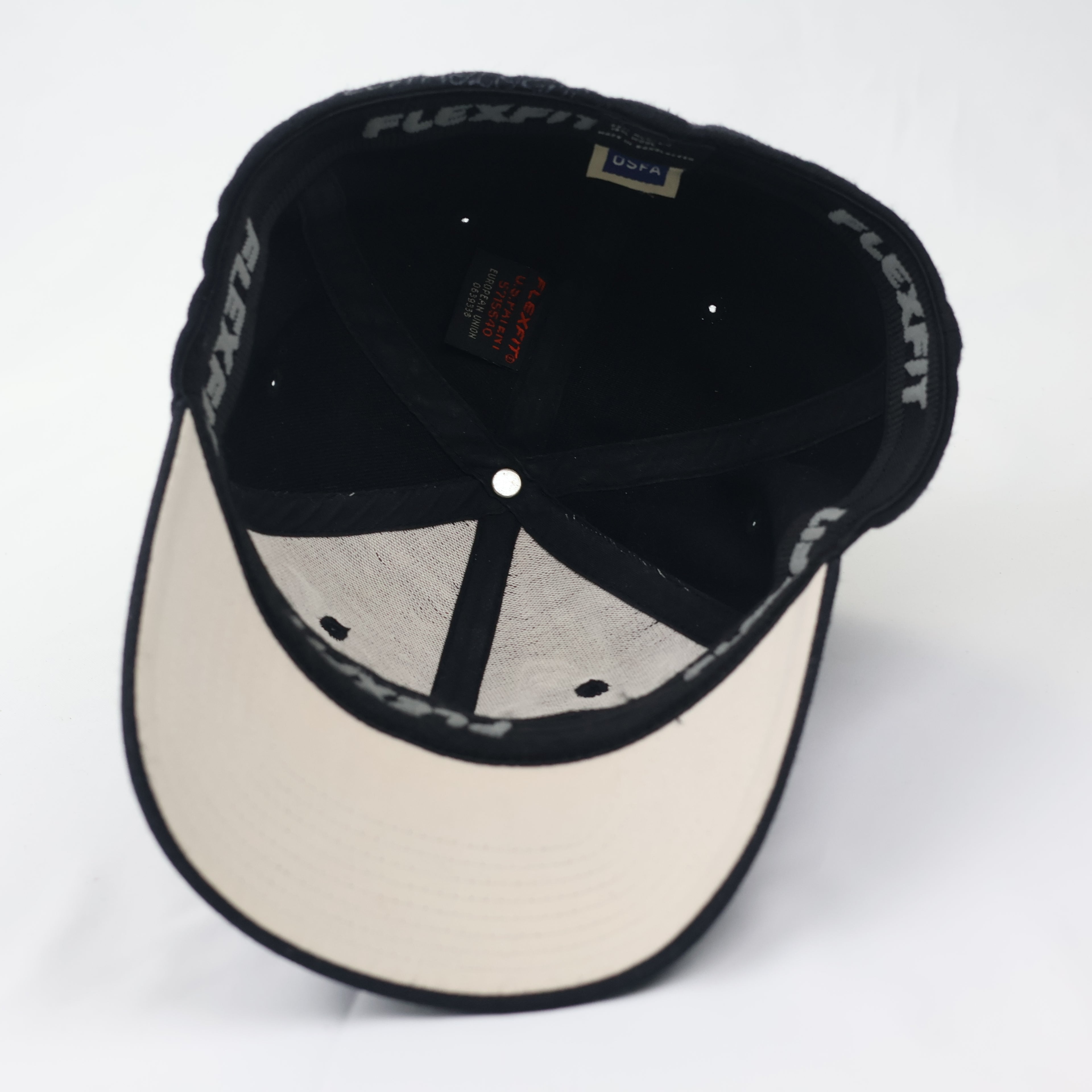 Vintage Lib Tech Graphic Art Thrifted Baseball Hat - Black Flexfit