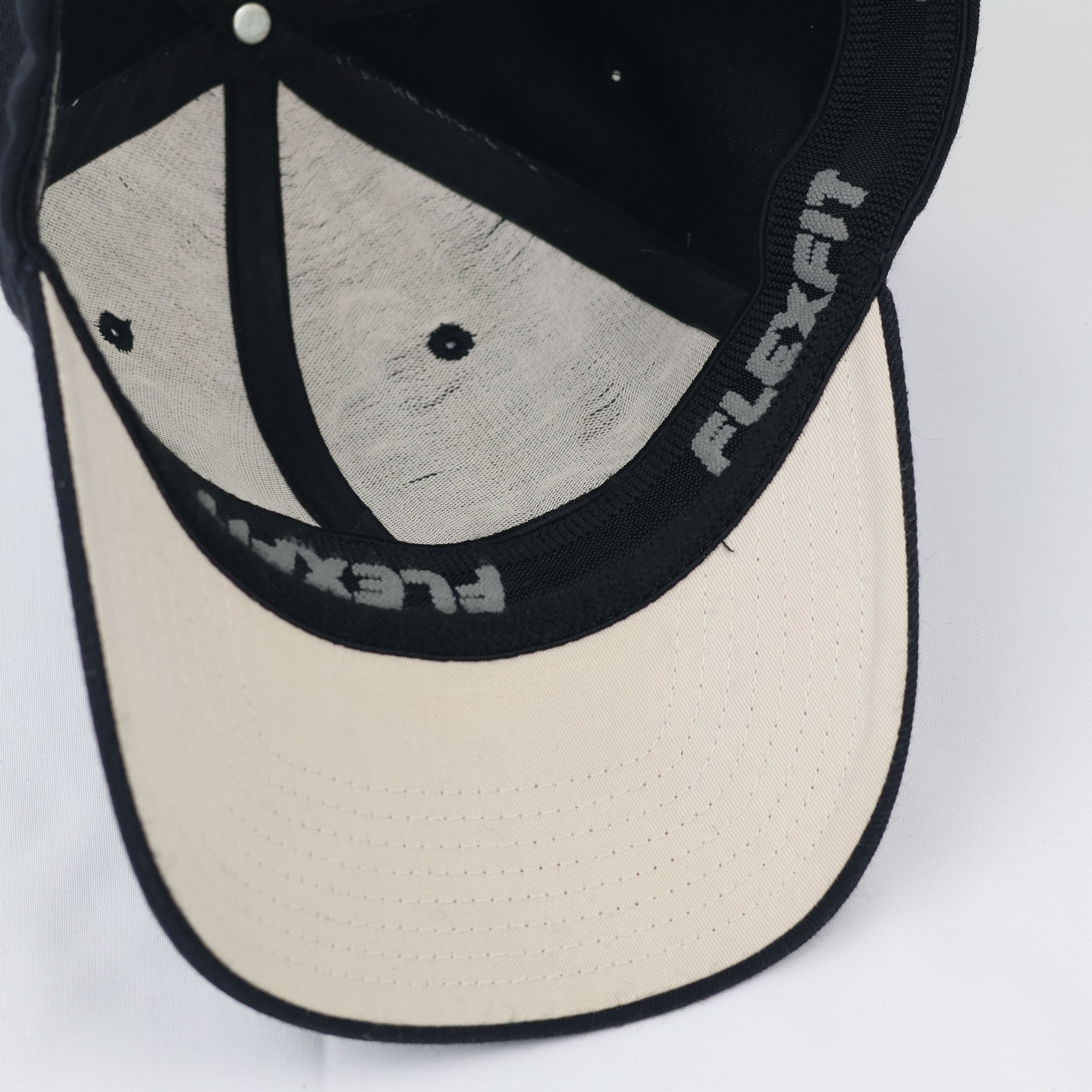 Vintage Lib Tech Graphic Art Thrifted Baseball Hat - Black Flexfit