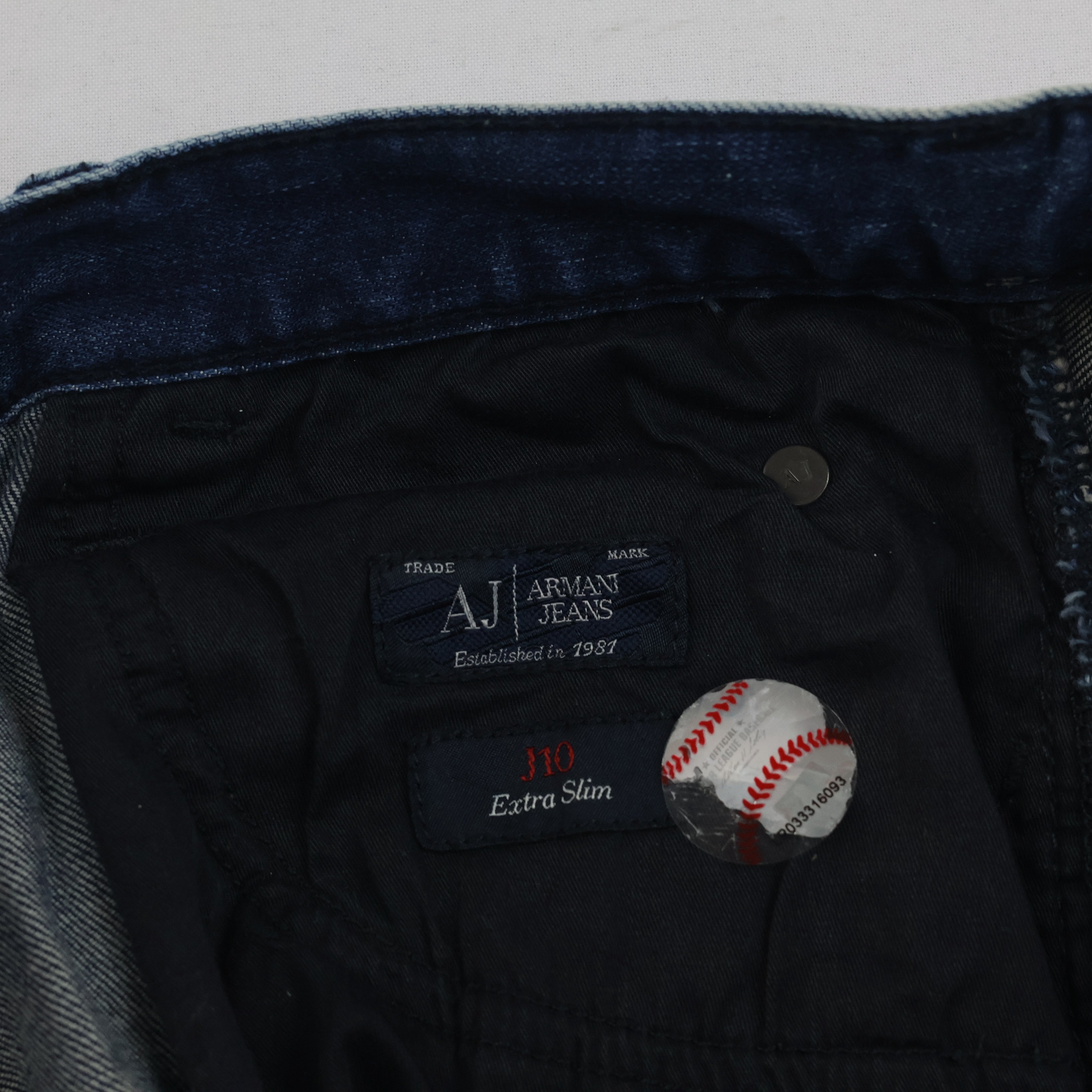 Armani Thrifted Jean J10 Dark Wash Denim Jeans/ J1003