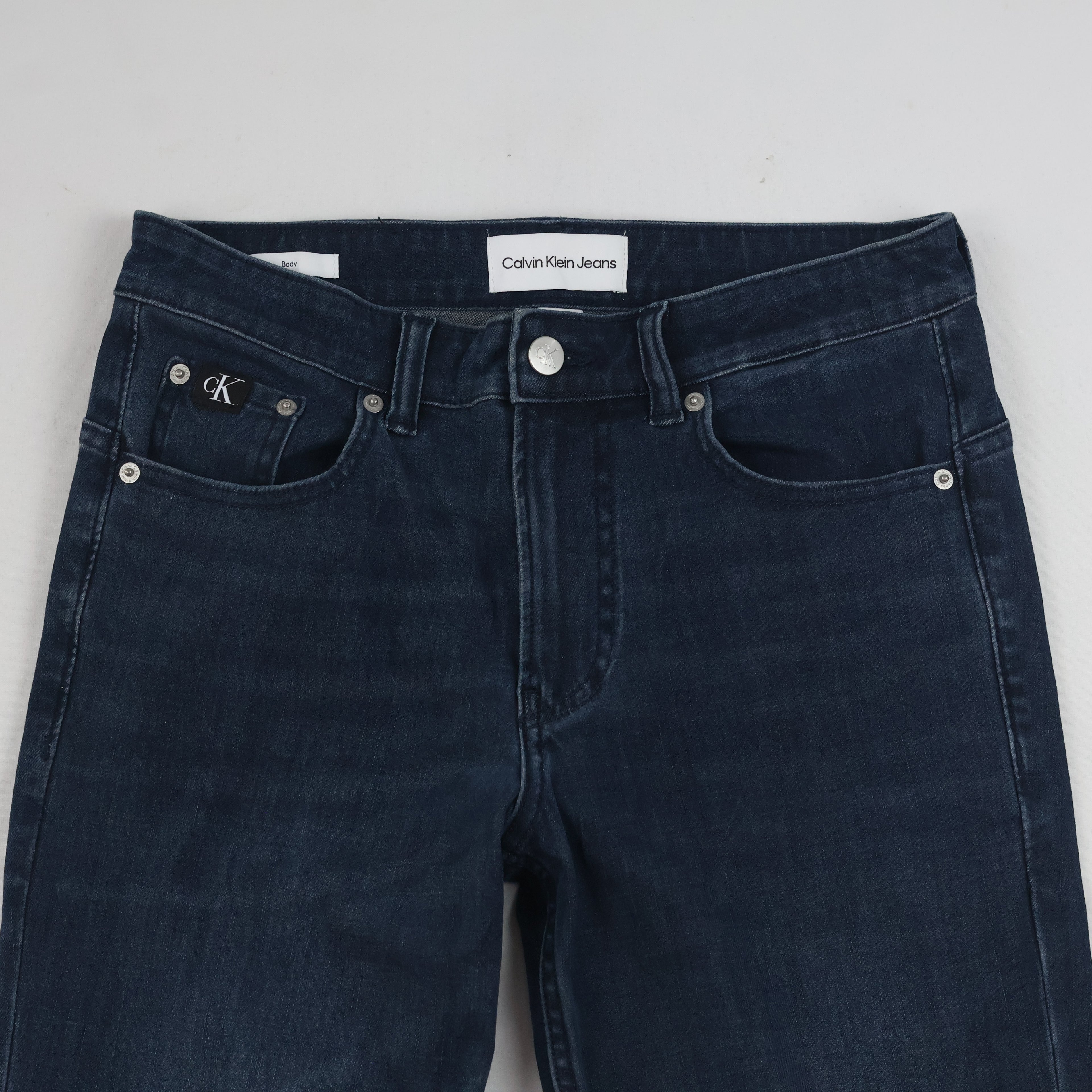 Calvin Klein Thrifted Jeans Straight Leg Dark Wash Denim/ J1002