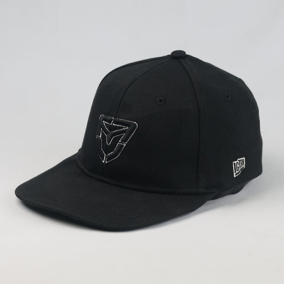 Thrifted Vintage Vehicle.Co Embroidered Logo Black Snapback Cap (57 cm) |10681