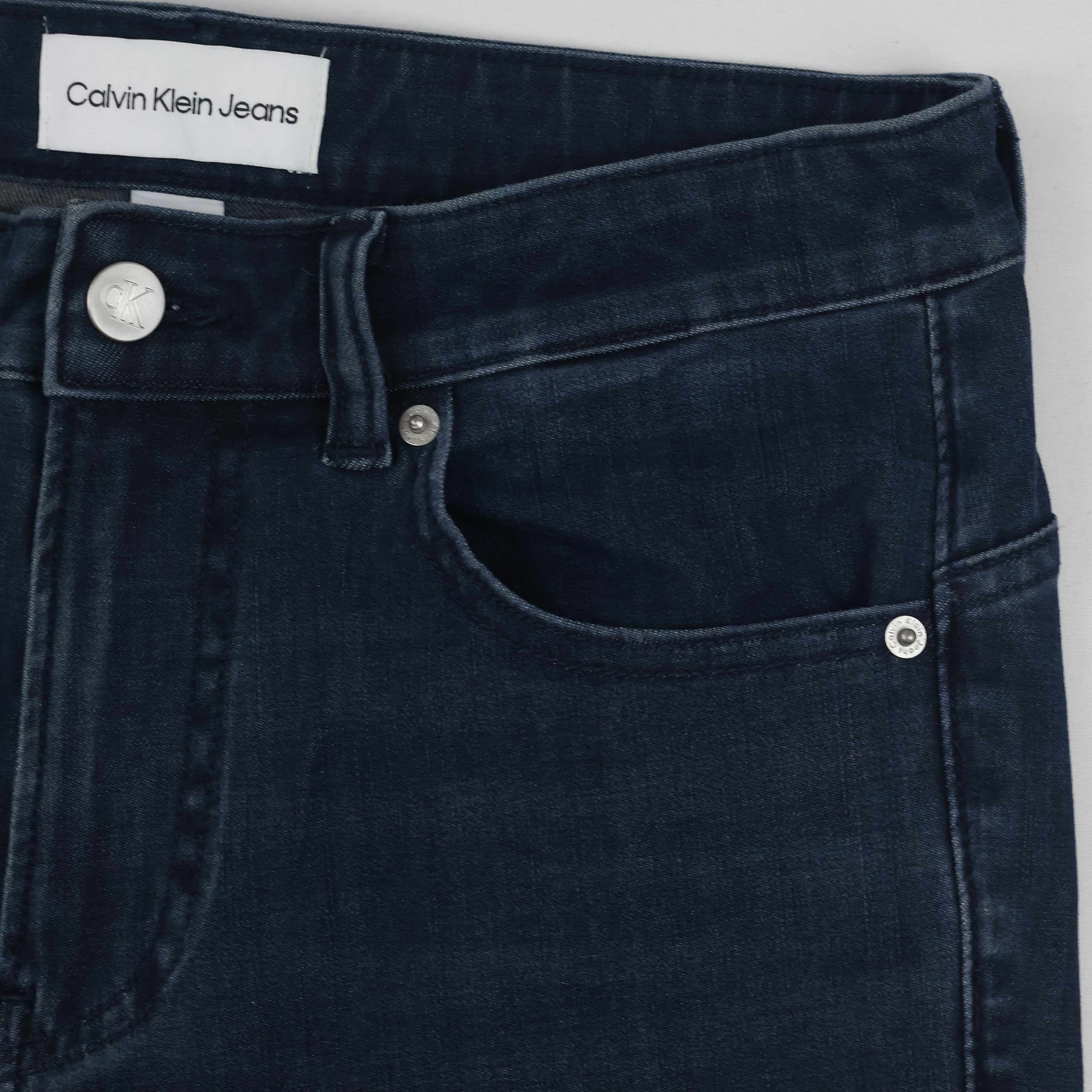Calvin Klein Thrifted Jeans Straight Leg Dark Wash Denim/ J1002
