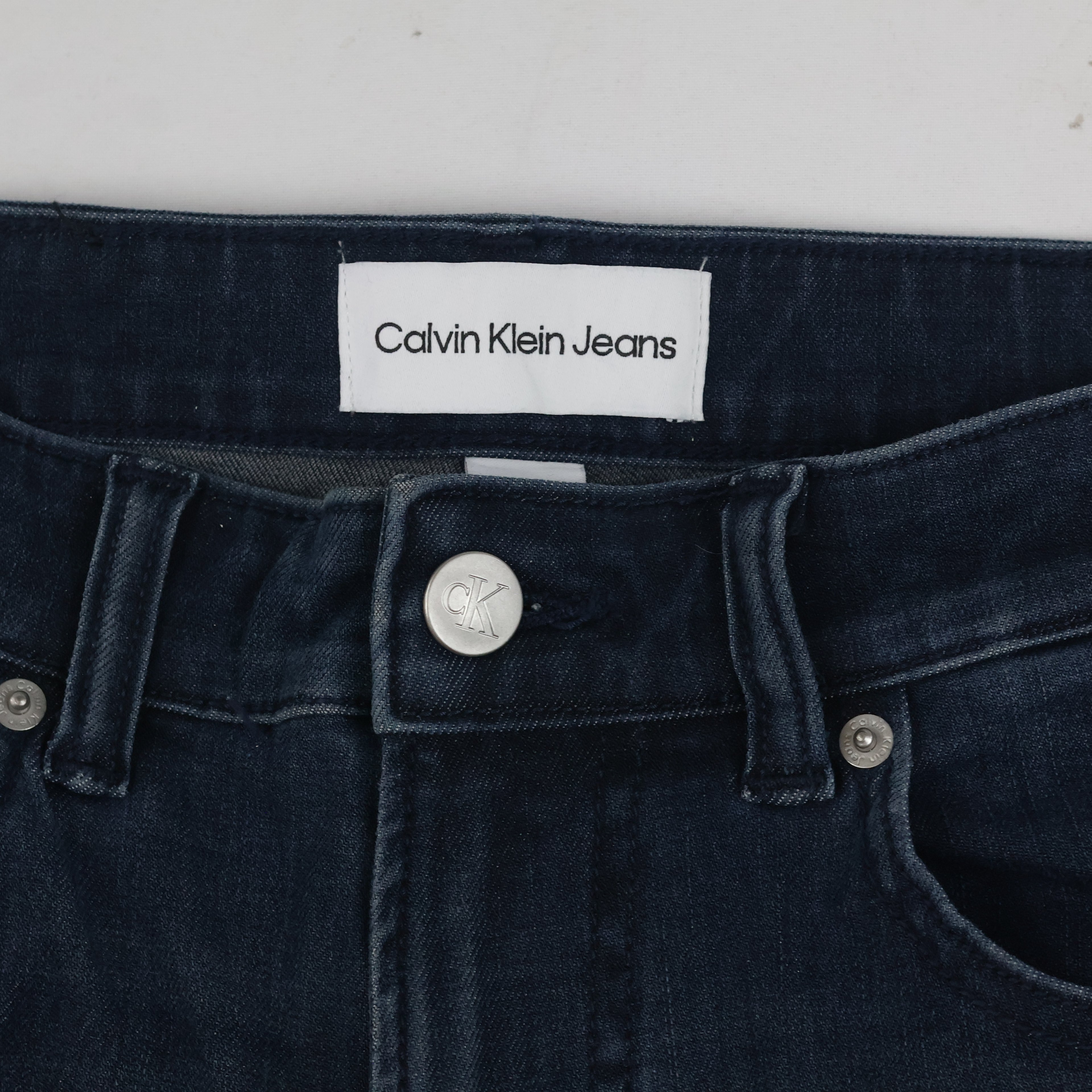 Calvin Klein Thrifted Jeans Straight Leg Dark Wash Denim/ J1002