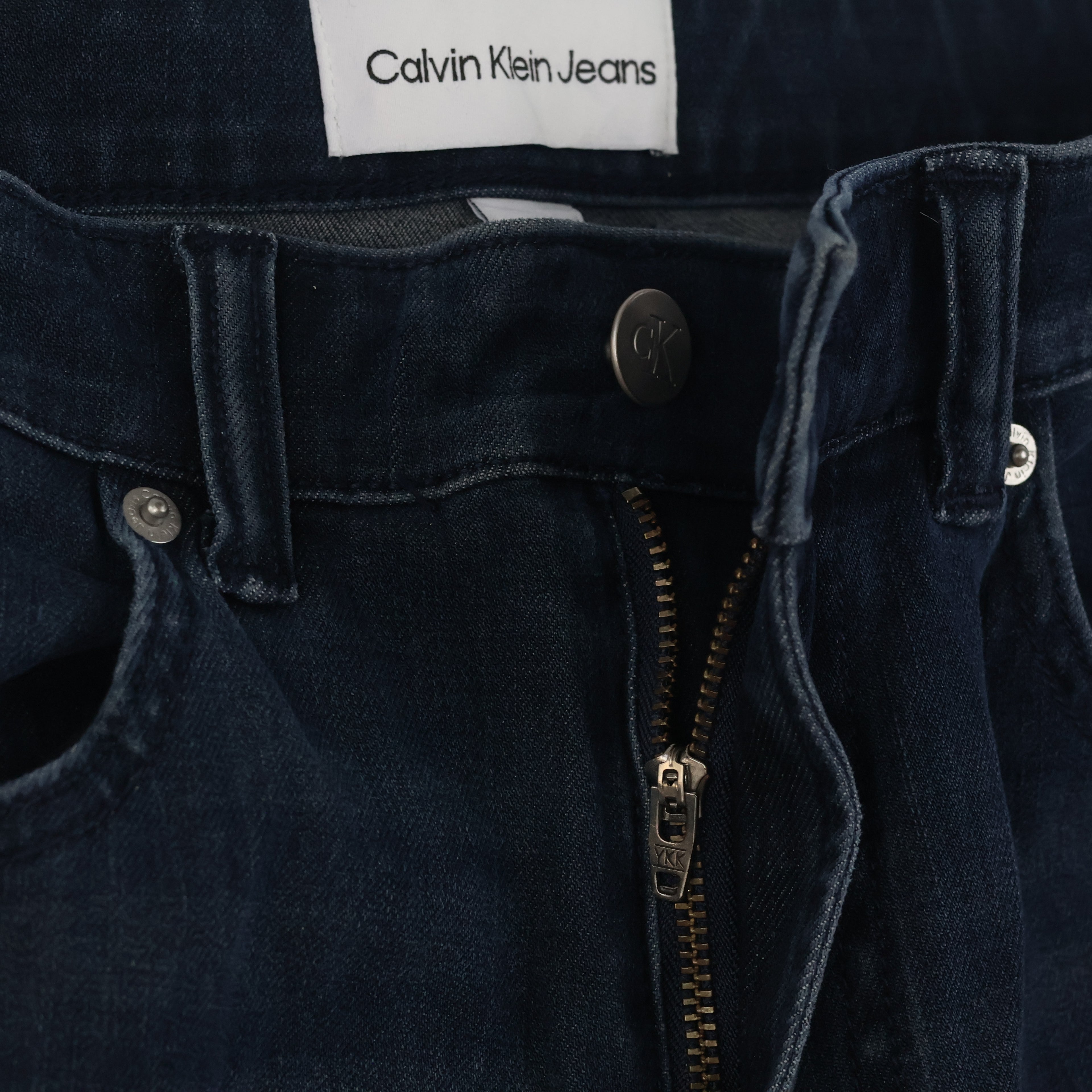 Calvin Klein Thrifted Jeans Straight Leg Dark Wash Denim/ J1002