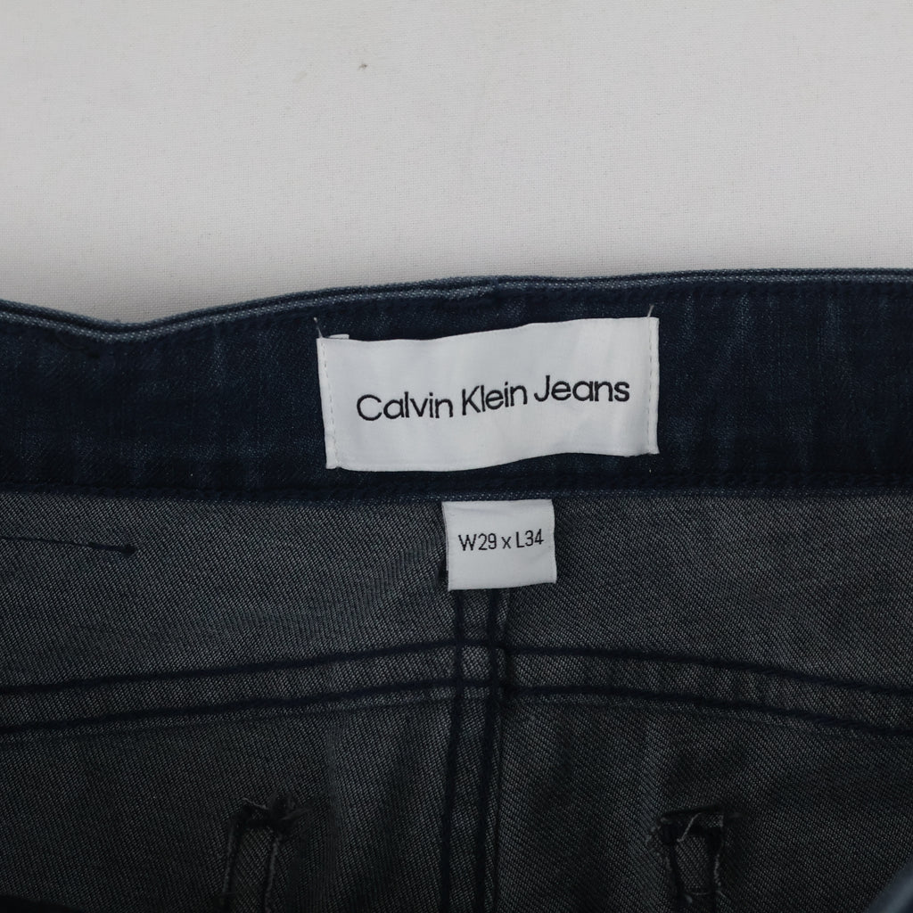 Calvin Klein Thrifted Jeans Straight Leg Dark Wash Denim/ J1002