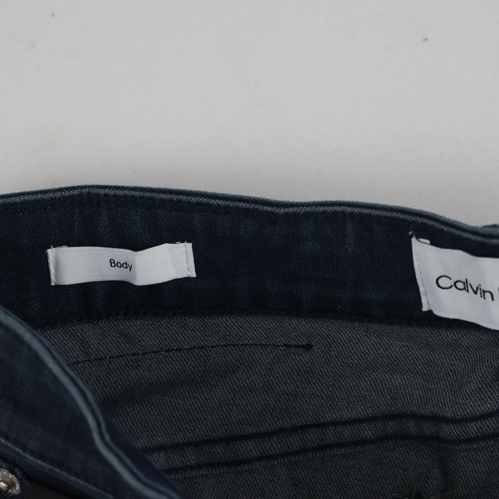 Calvin Klein Thrifted Jeans Straight Leg Dark Wash Denim/ J1002