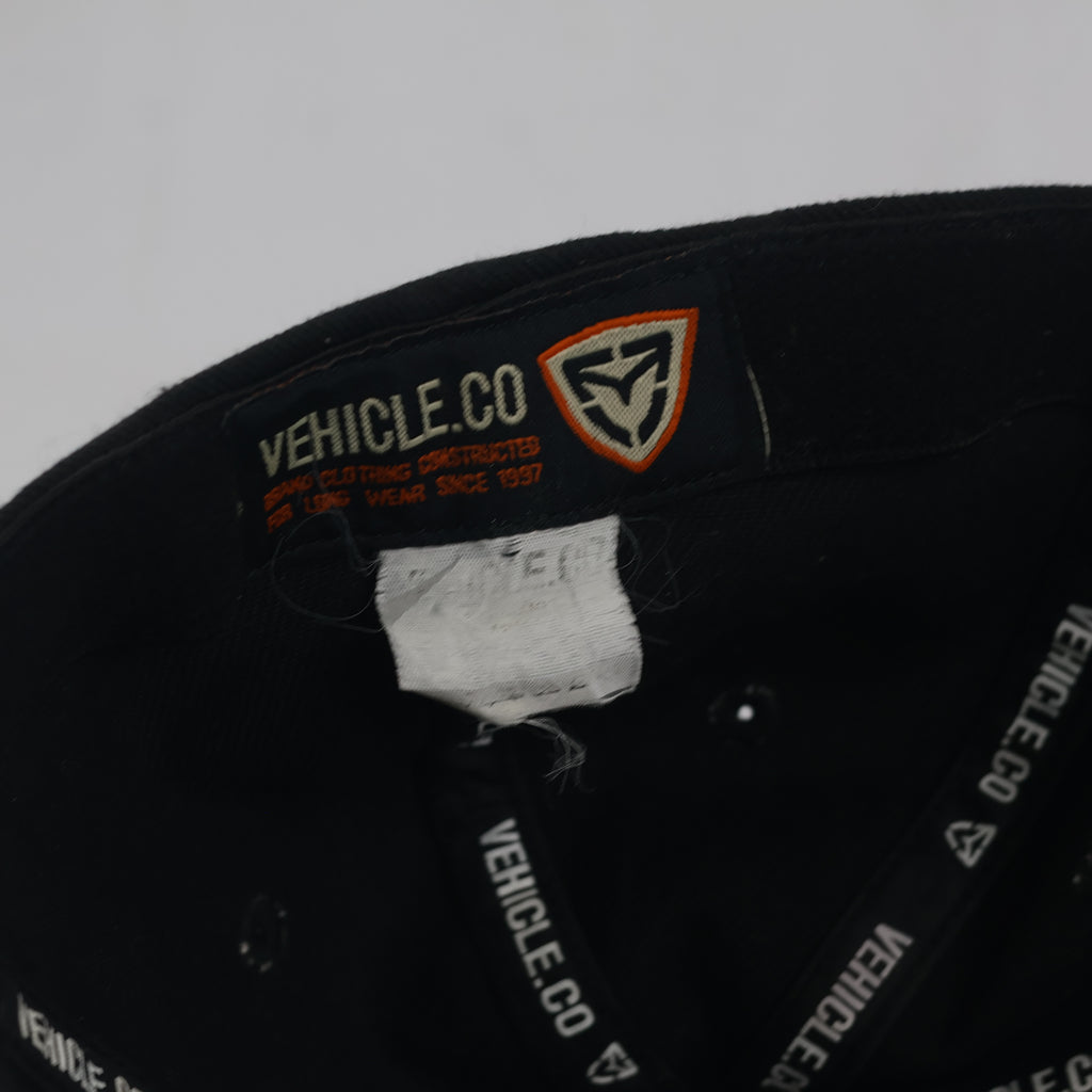 Thrifted Vintage Vehicle.Co Embroidered Logo Black Snapback Cap (57 cm) |10681
