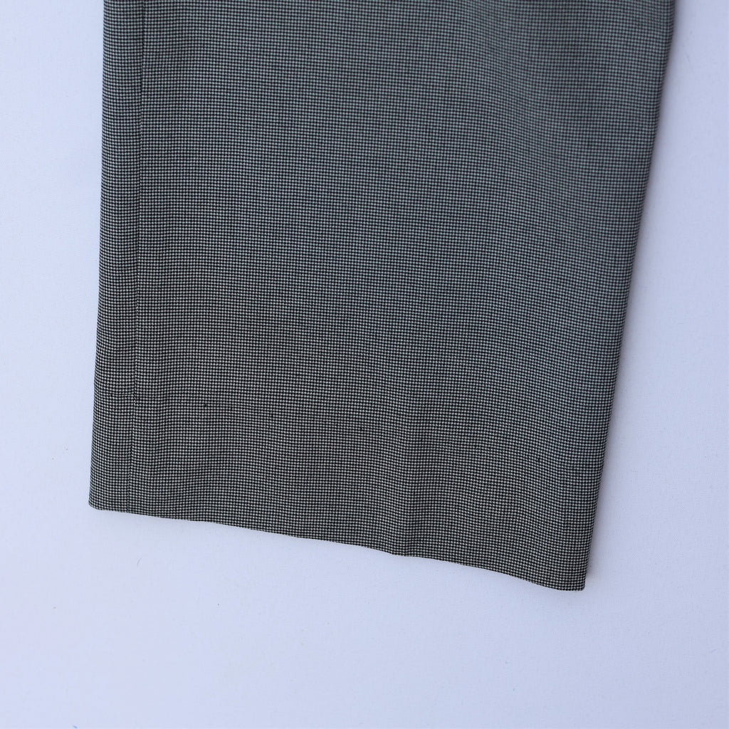 Men’s Grey Micro-Check Formal Trousers – Waist 32 | Length 41 | Classic Office Wear Pants (L Size)