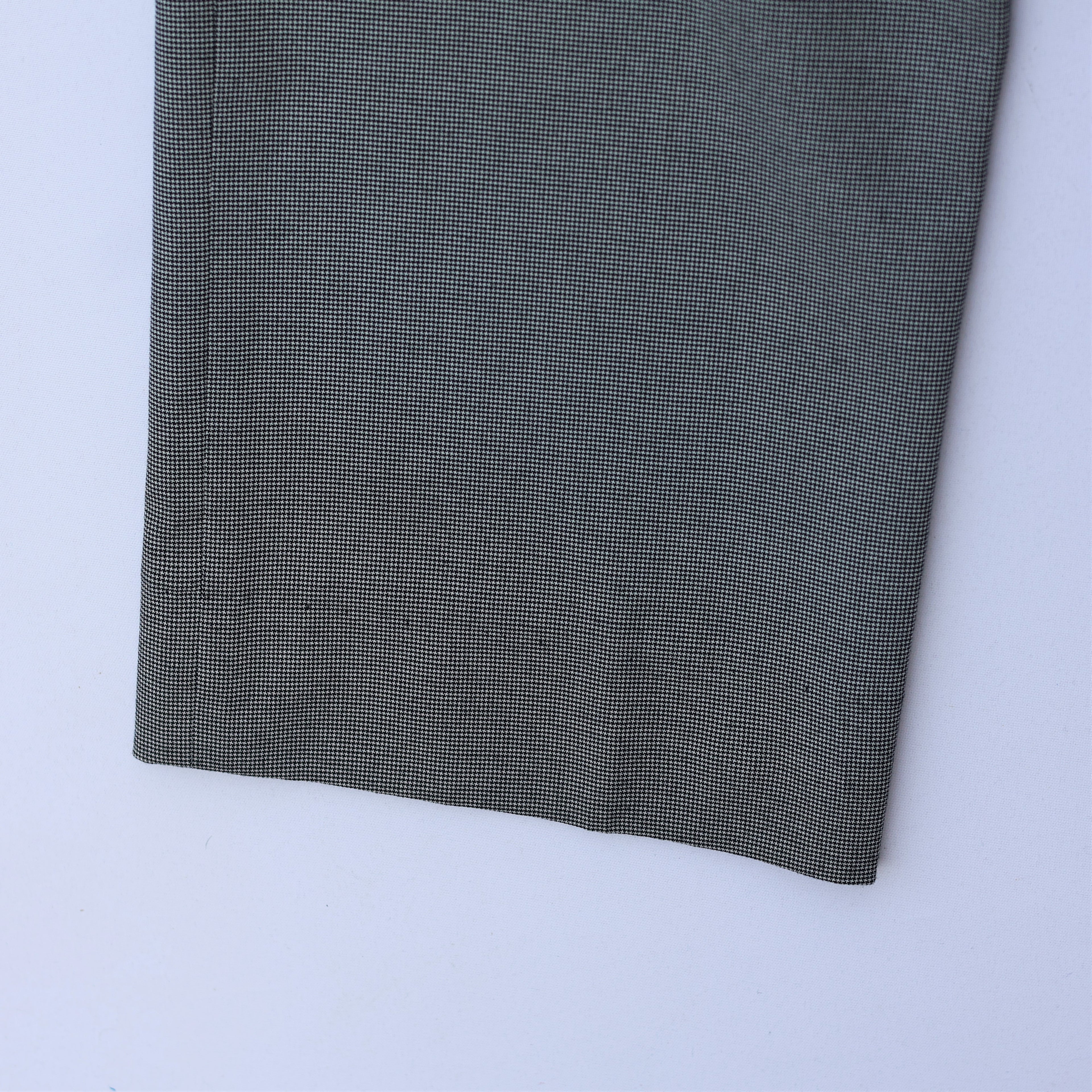 Men’s Grey Micro-Check Formal Trousers – Waist 32 | Length 41 | Classic Office Wear Pants (L Size)