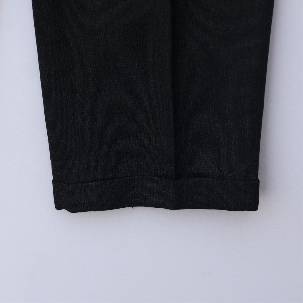 Crocodile Men’s Black Formal Trouser – Waist 32 | Length 40 | Cuff 18 | Premium Textured Fabric