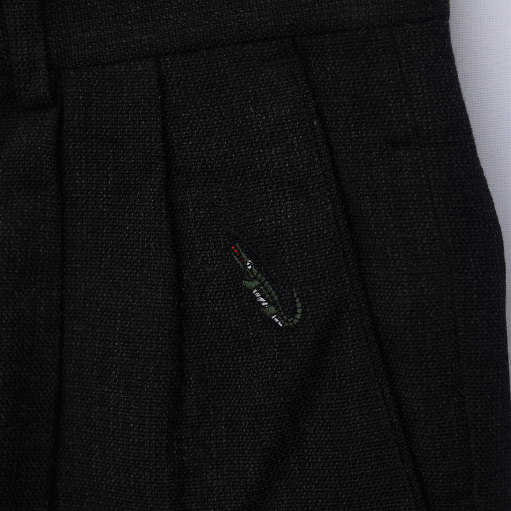 Crocodile Men’s Black Formal Trouser – Waist 32 | Length 40 | Cuff 18 | Premium Textured Fabric