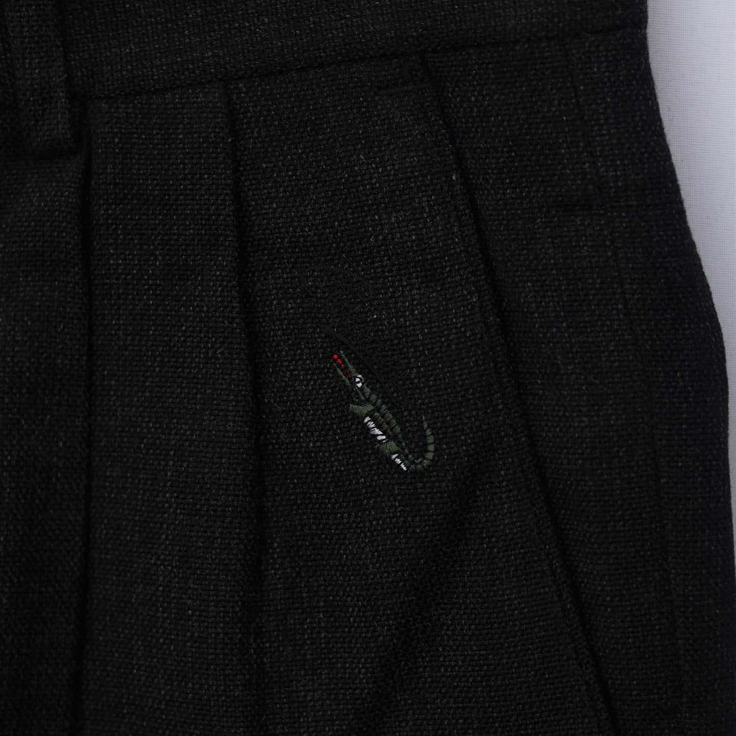 Crocodile Men’s Black Formal Trouser – Waist 32 | Length 40 | Cuff 18 | Premium Textured Fabric