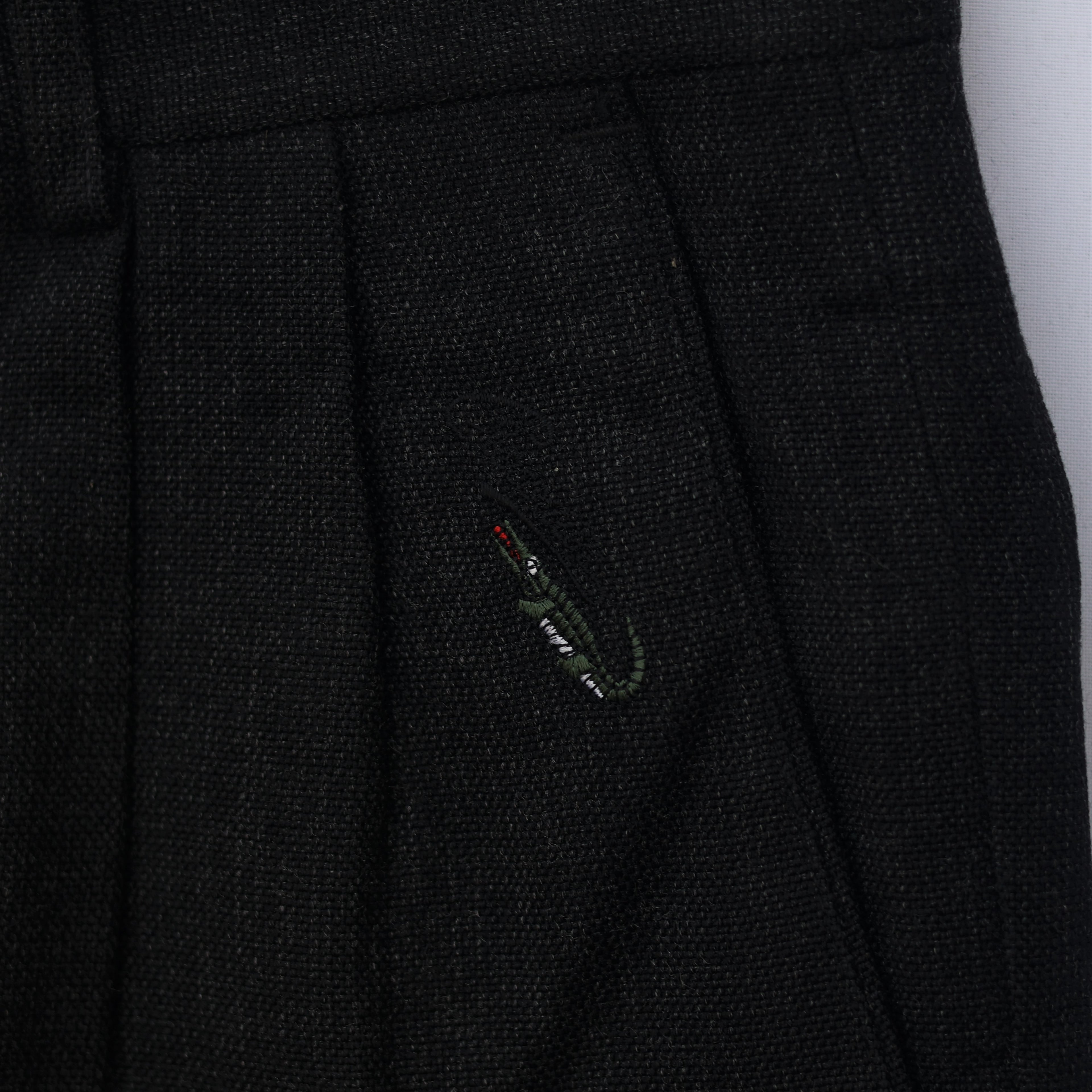 Crocodile Men’s Black Formal Trouser – Waist 32 | Length 40 | Cuff 18 | Premium Textured Fabric