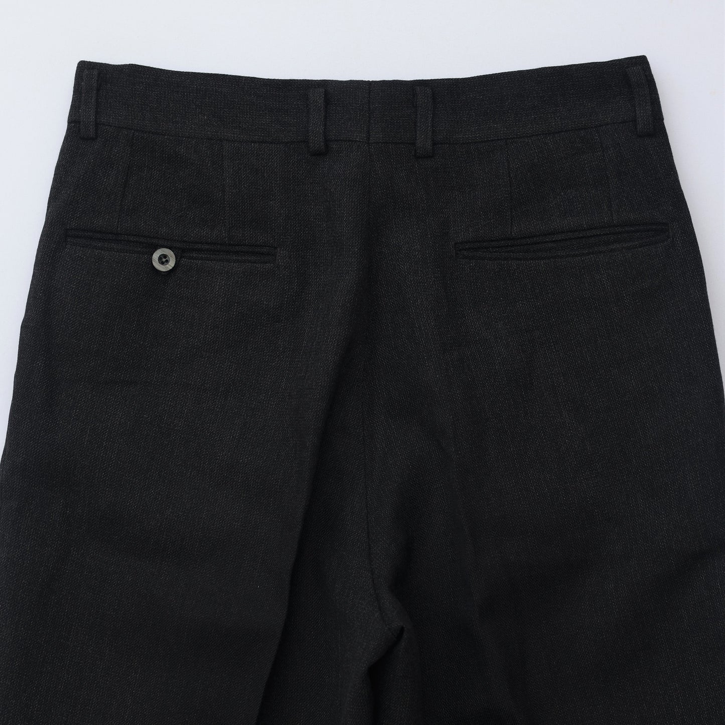 Crocodile Men’s Black Formal Trouser – Waist 32 | Length 40 | Cuff 18 | Premium Textured Fabric