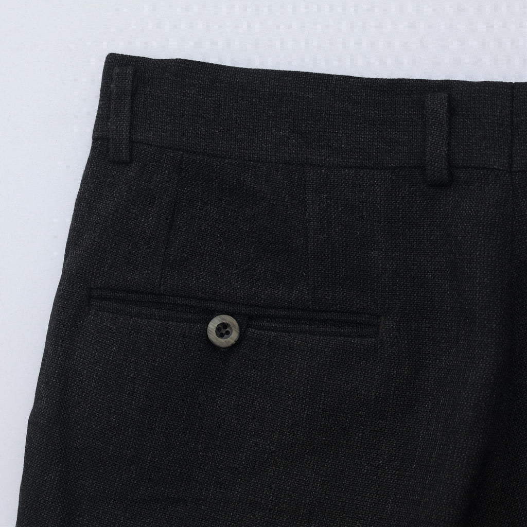 Crocodile Men’s Black Formal Trouser – Waist 32 | Length 40 | Cuff 18 | Premium Textured Fabric