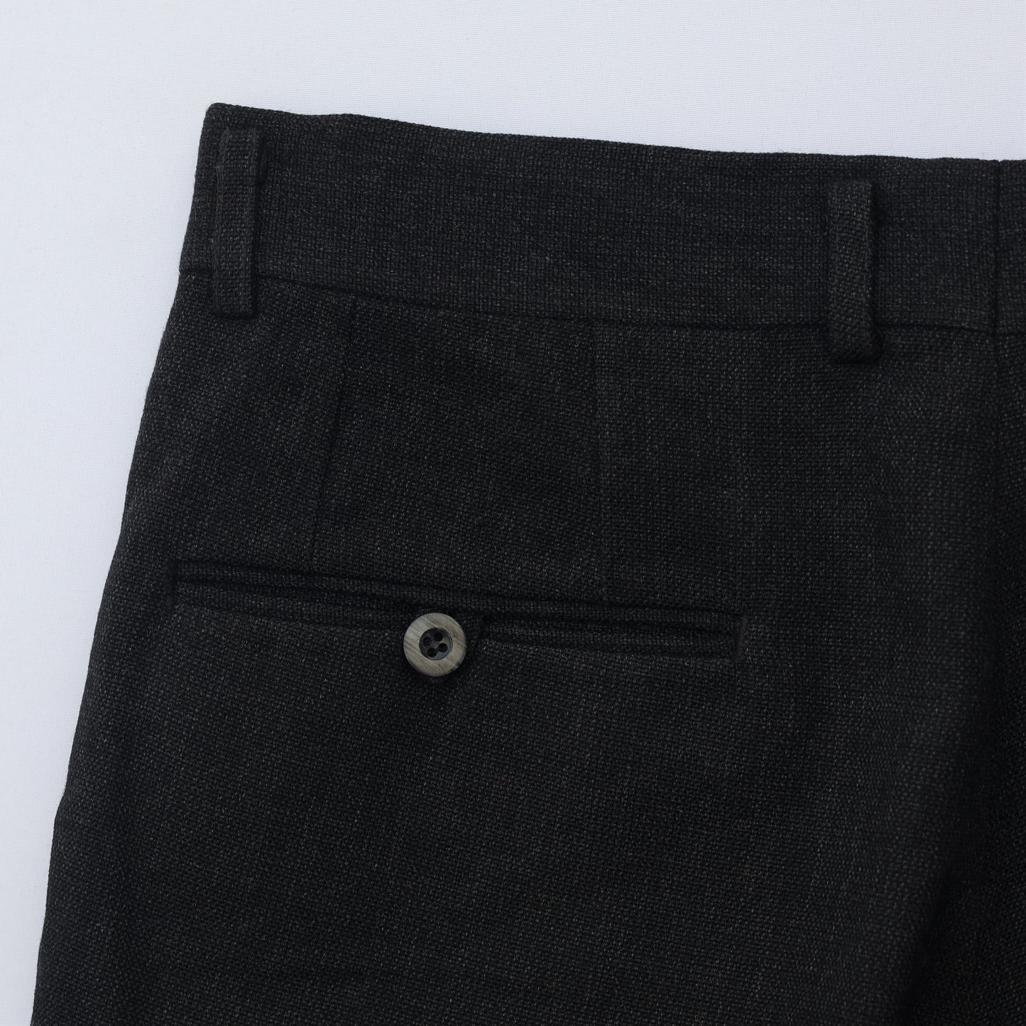 Crocodile Men’s Black Formal Trouser – Waist 32 | Length 40 | Cuff 18 | Premium Textured Fabric