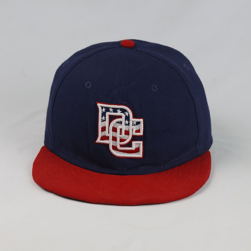 Thrifted New Era 59FIFTY Washington DC Stars & Stripes Fitted Cap (7 1/8 - 56.8cm) |10679