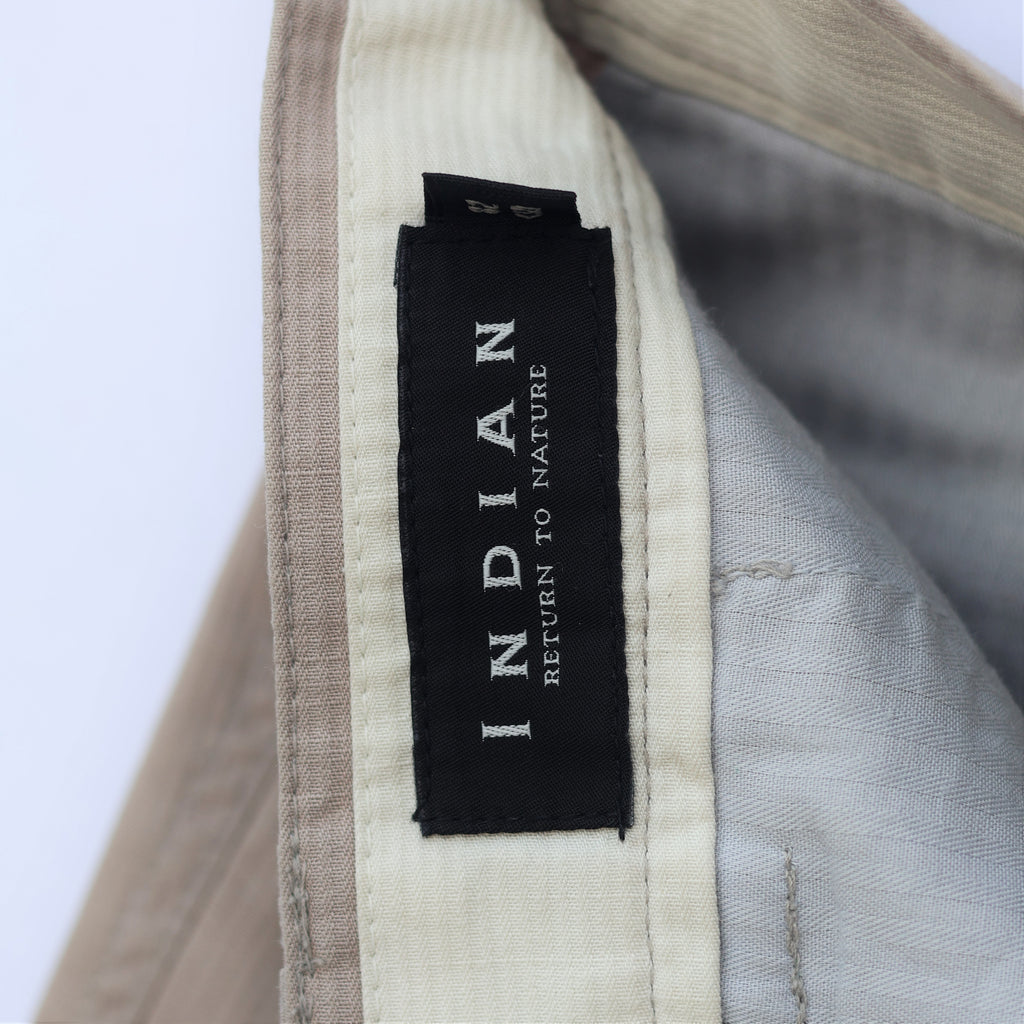Classic Beige Pleated Chinos for Men – Comfort Fit | Waist 30-32, Length 42 | INDIAN Brand Trousers