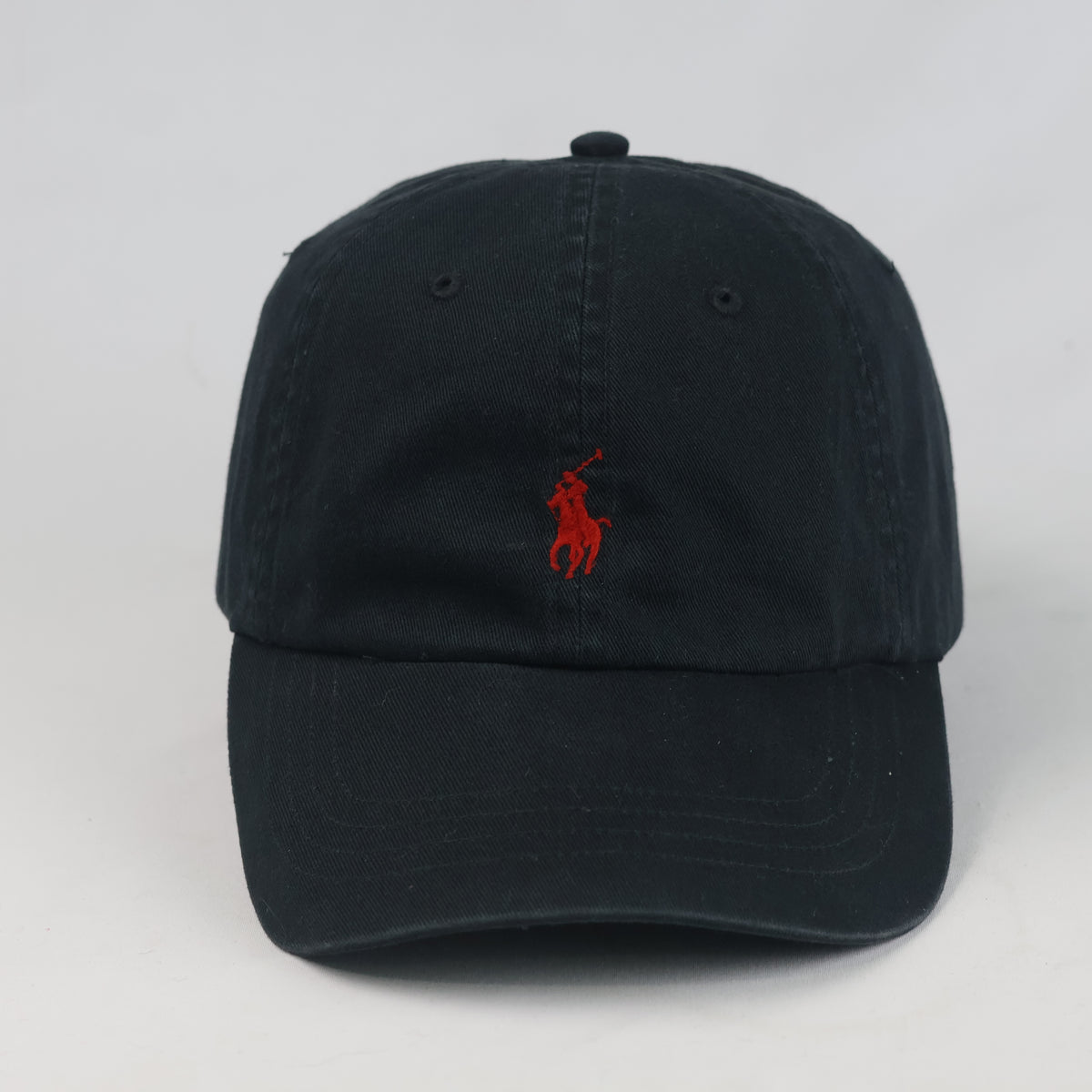 Thrifted Vintage Polo Ralph Lauren Black Cotton Strapback Cap (57-59cm) |10680