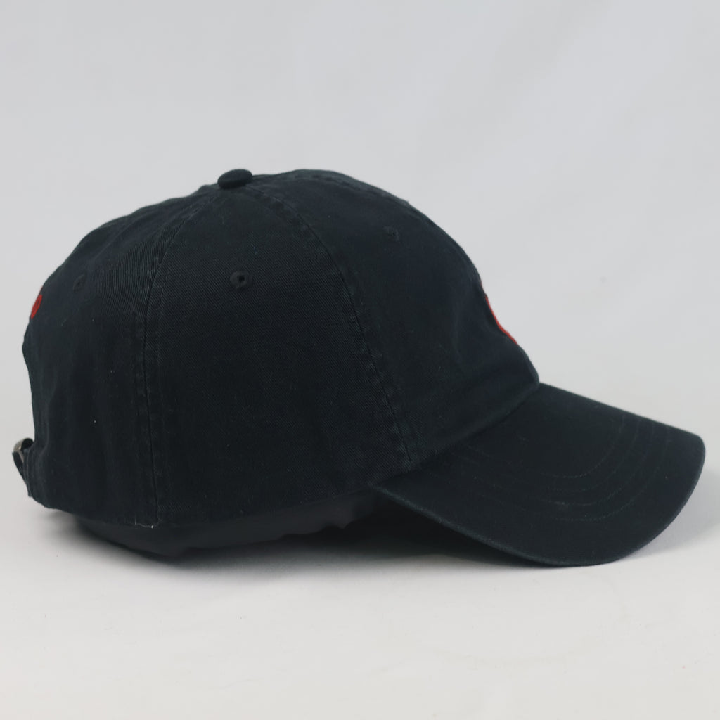 Thrifted Vintage Polo Ralph Lauren Black Cotton Strapback Cap (57-59cm) |10680