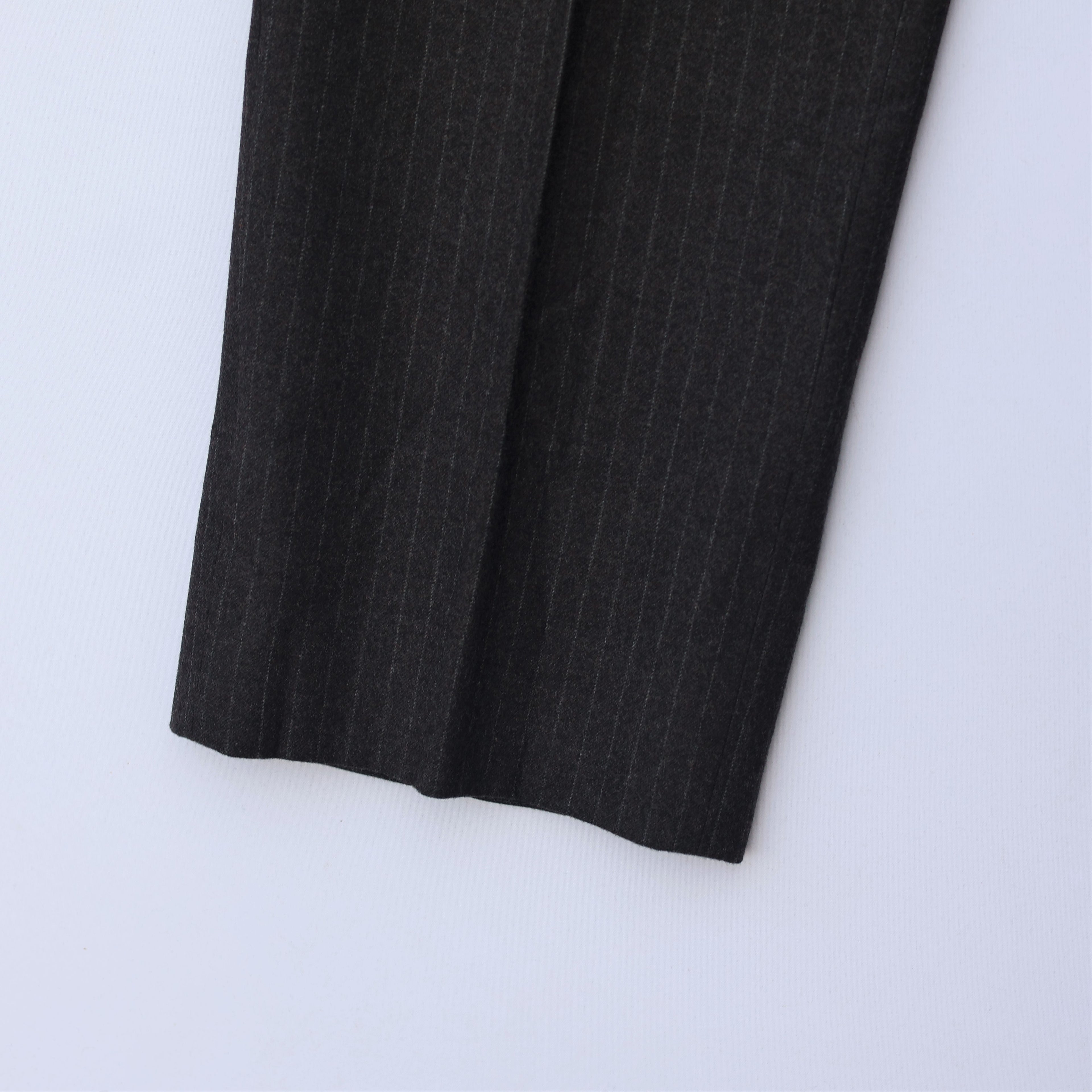 Men’s Charcoal Pinstripe Formal Trouser – Waist 32 | Length 39 | Slim Look Business Wear Pants