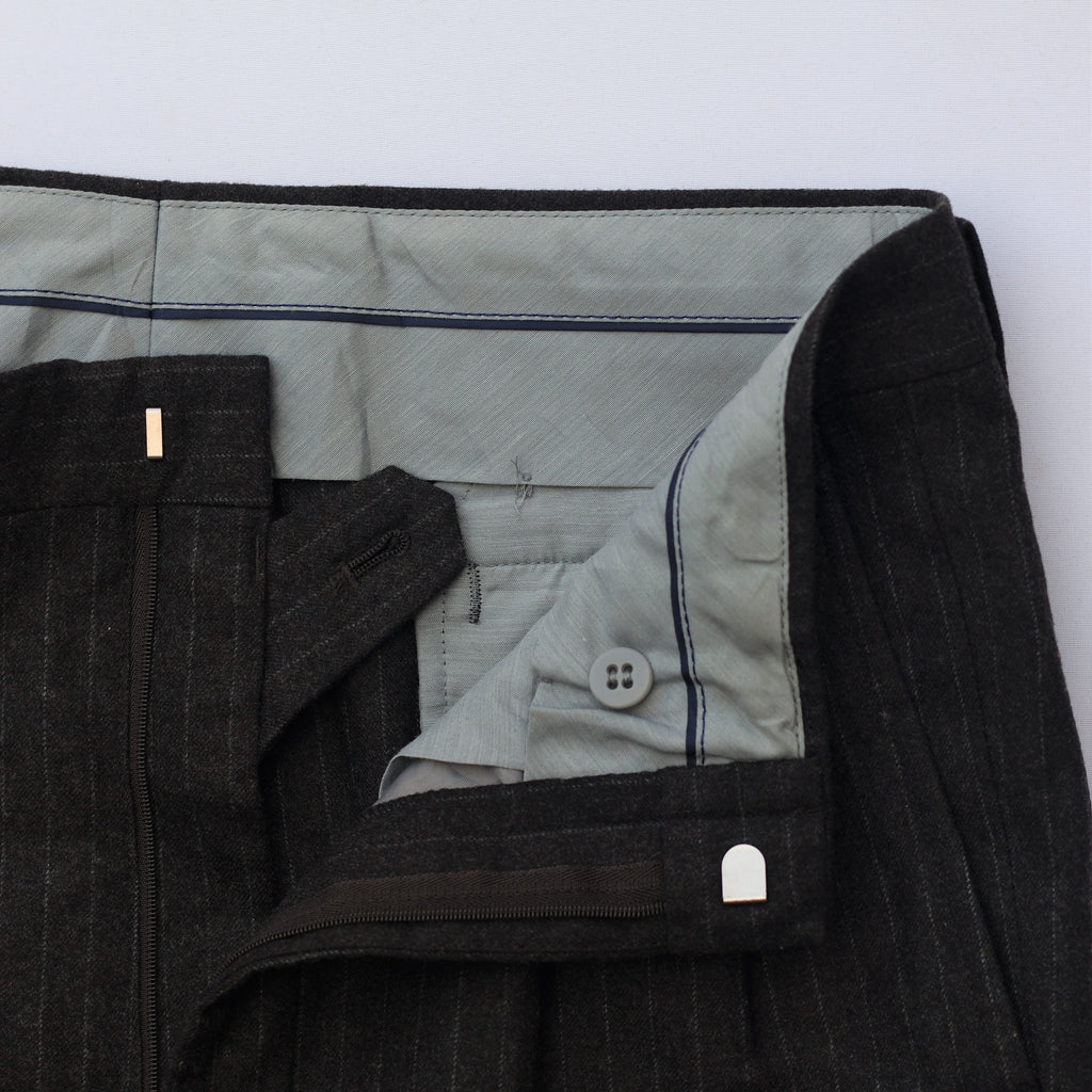 Men’s Charcoal Pinstripe Formal Trouser – Waist 32 | Length 39 | Slim Look Business Wear Pants