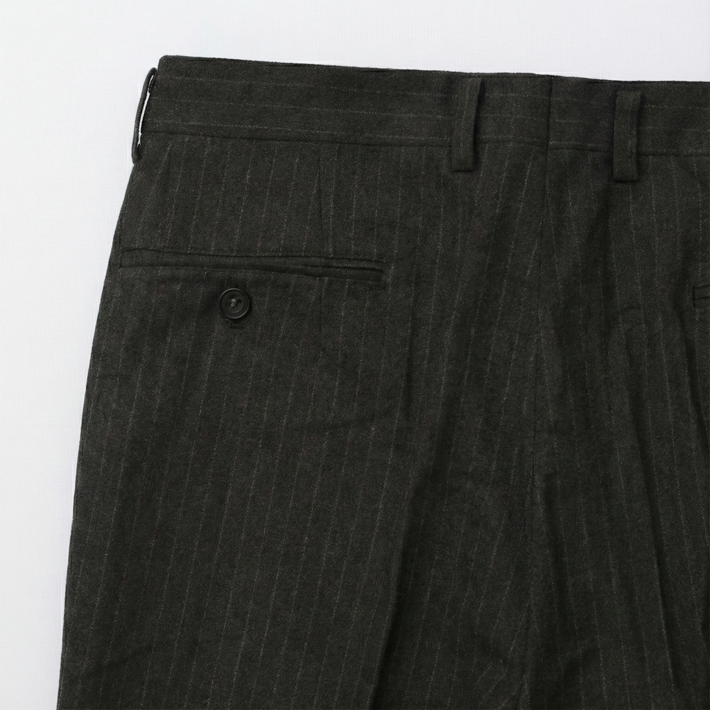 Men’s Charcoal Pinstripe Formal Trouser – Waist 32 | Length 39 | Slim Look Business Wear Pants