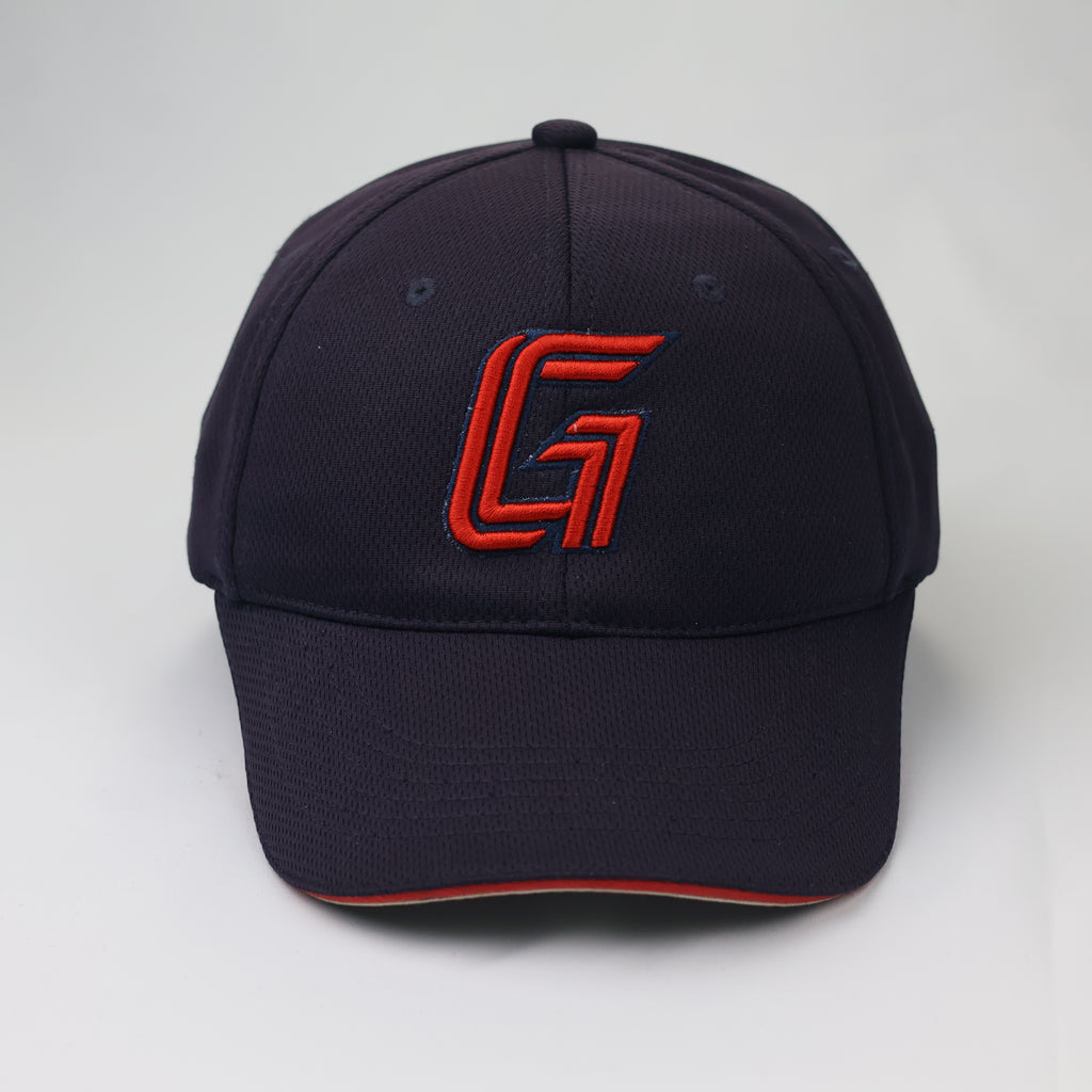 Core Official Licensed "G" Logo Thrifted Baseball Cap – Navy/Red