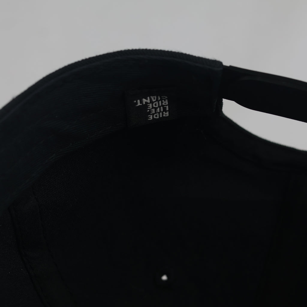 Thrifted Thrifted Giant Black & Grey Flat Brim Snapback Hat (57-59 cm) |10694