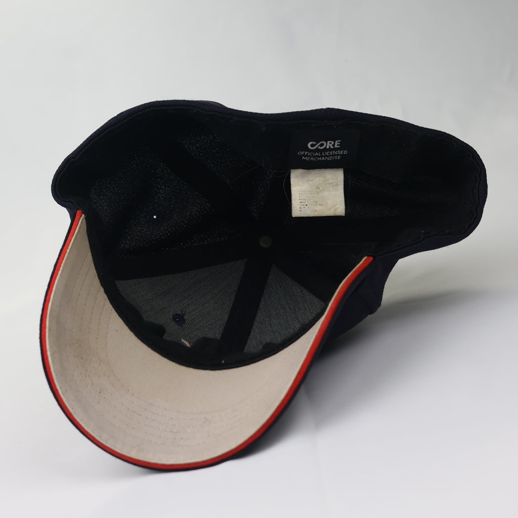 Core Official Licensed "G" Logo Thrifted Baseball Cap – Navy/Red
