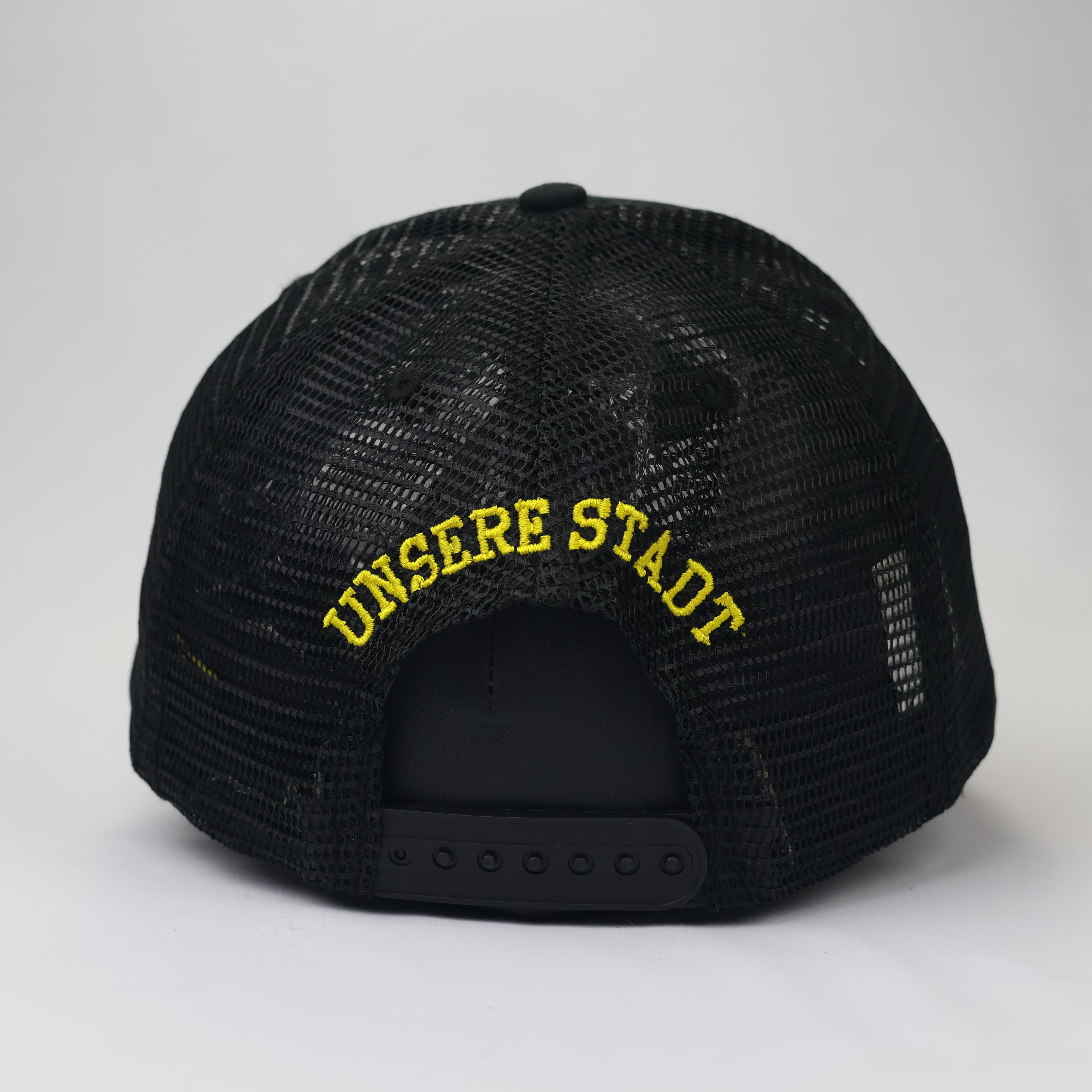 Authentic BVB 09 Dortmund Fan Merchandise Thrifted Trucker Cap – Black/Yellow