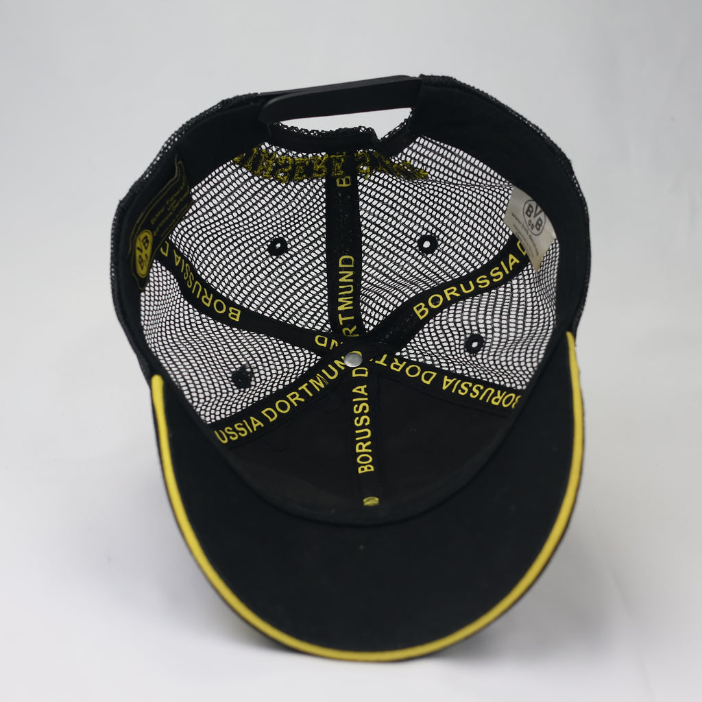 Authentic BVB 09 Dortmund Fan Merchandise Thrifted Trucker Cap – Black/Yellow