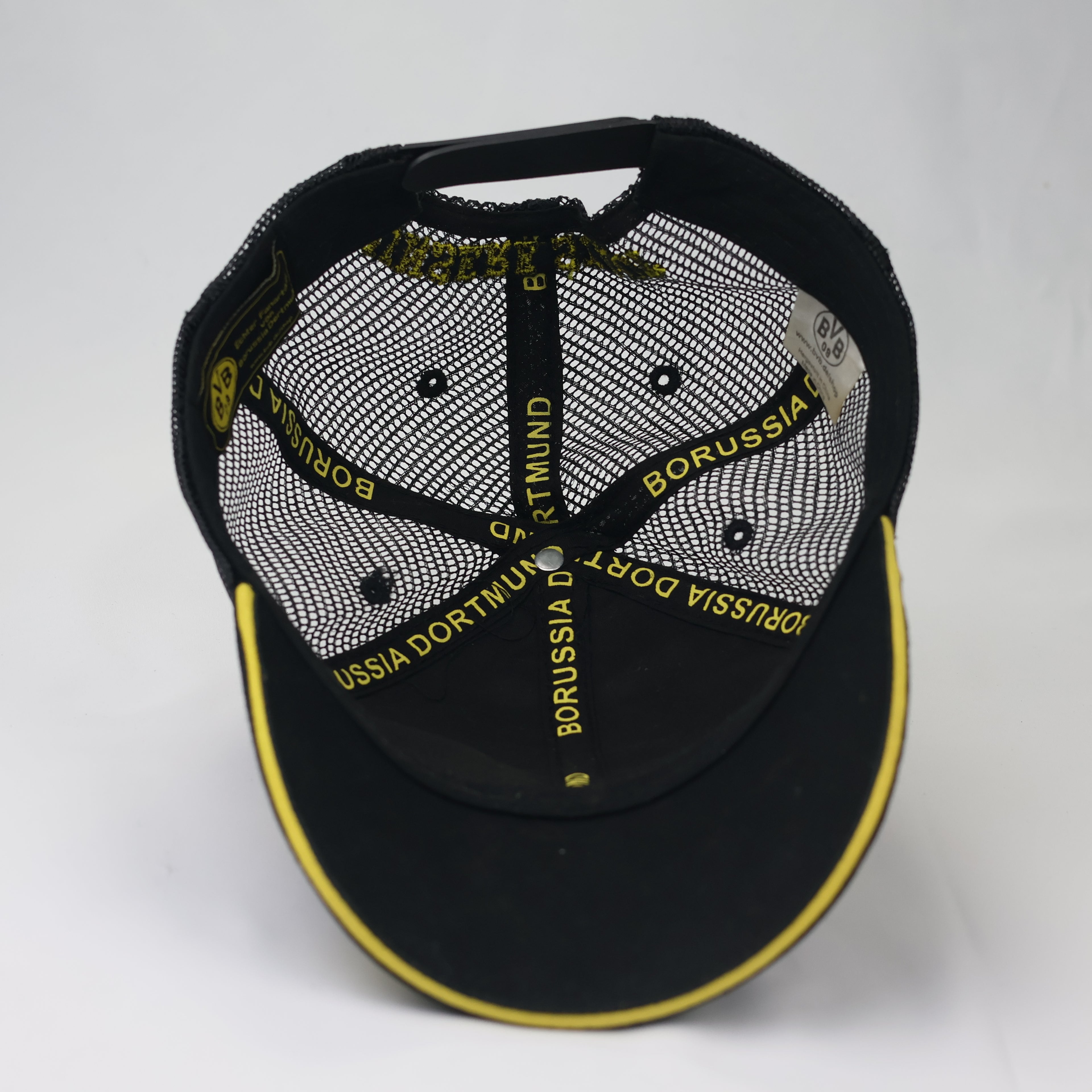 Authentic BVB 09 Dortmund Fan Merchandise Thrifted Trucker Cap – Black/Yellow