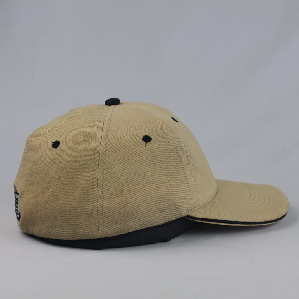 Thrifted Khaki Streetwear Baseball Cap with Dragon Motif (57-58 cm) |10687