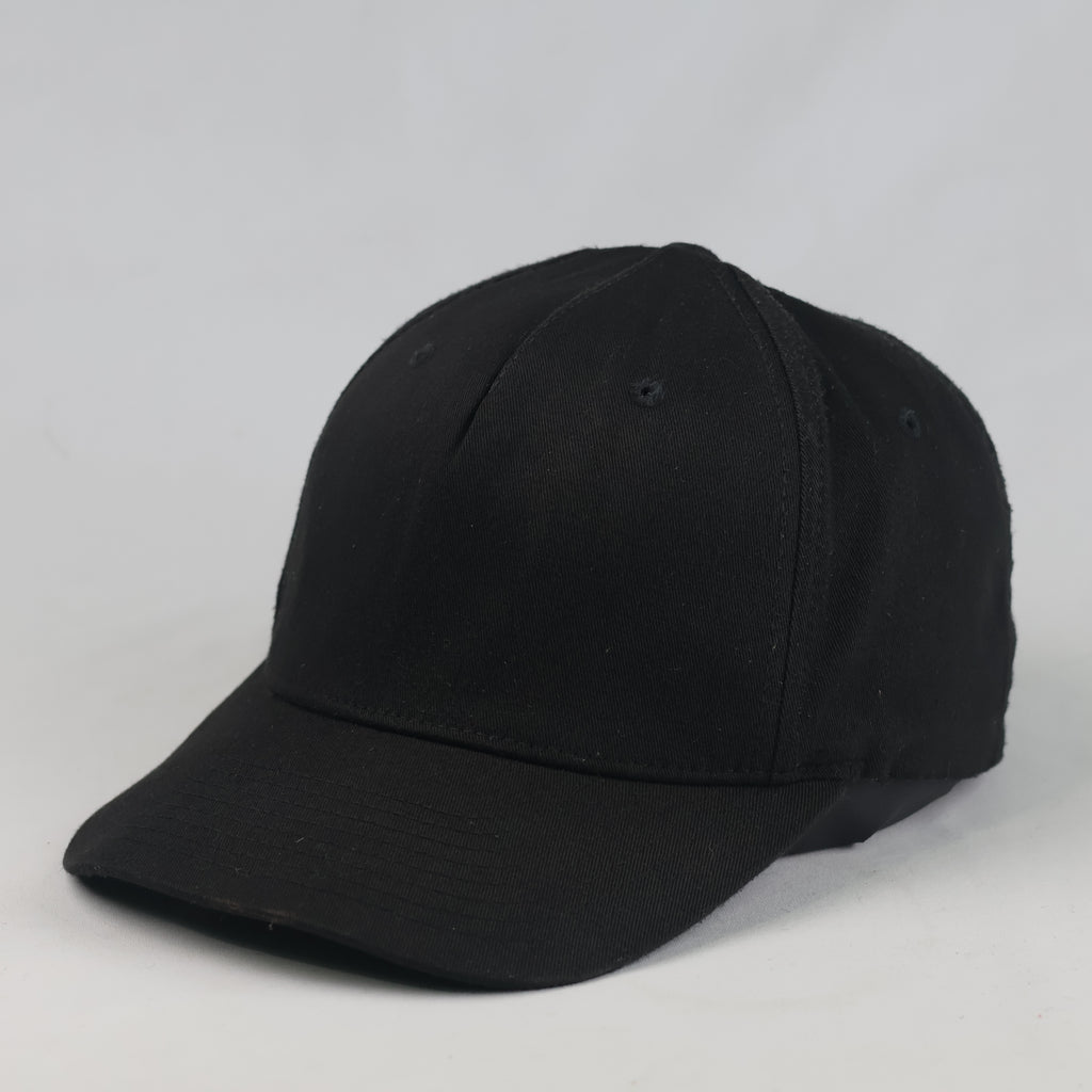 Thrifted Flexfit Yupoong Classic Black Blank Baseball Cap (58-60 cm) |10691
