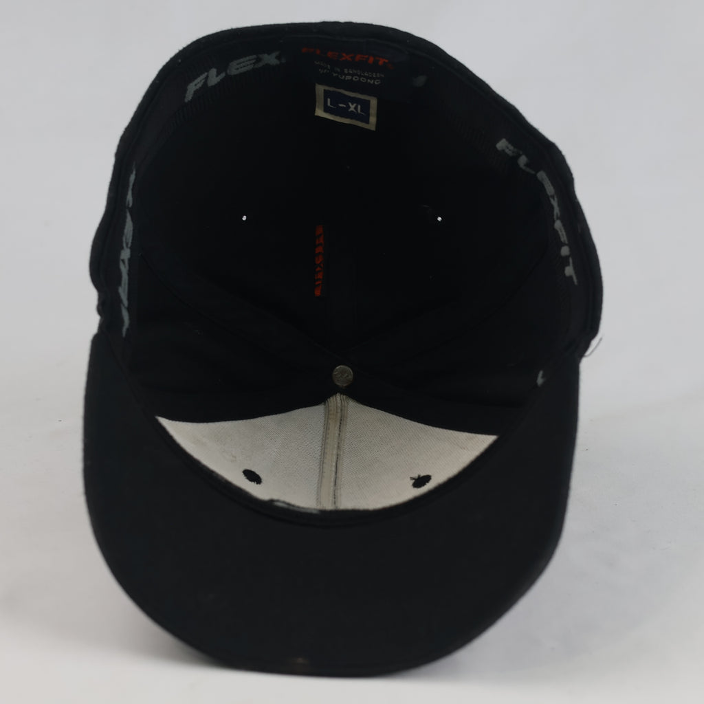 Thrifted Flexfit Yupoong Classic Black Blank Baseball Cap (58-60 cm) |10691