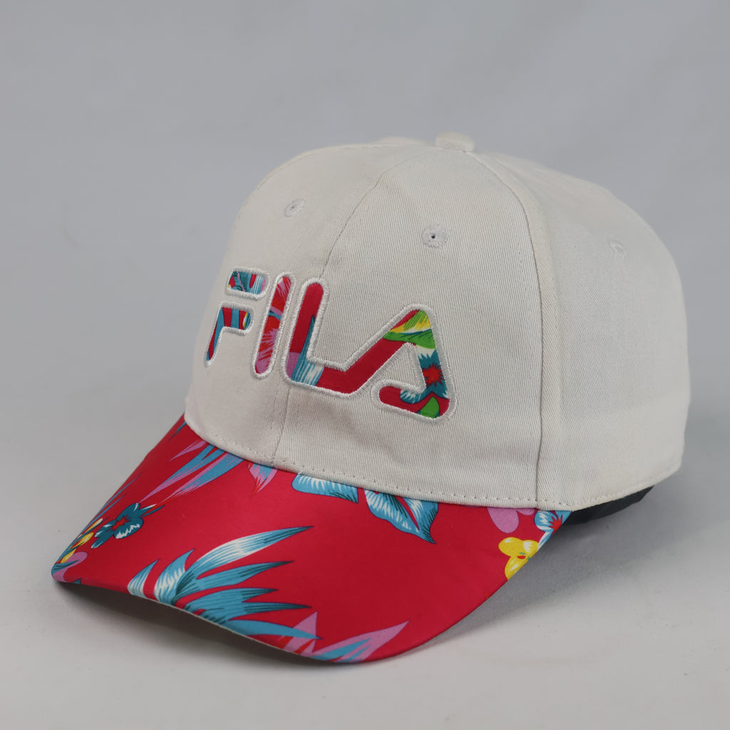 Thrifted Fila Official Floral Visor Cotton Dad Cap (56-57 cm) |10695