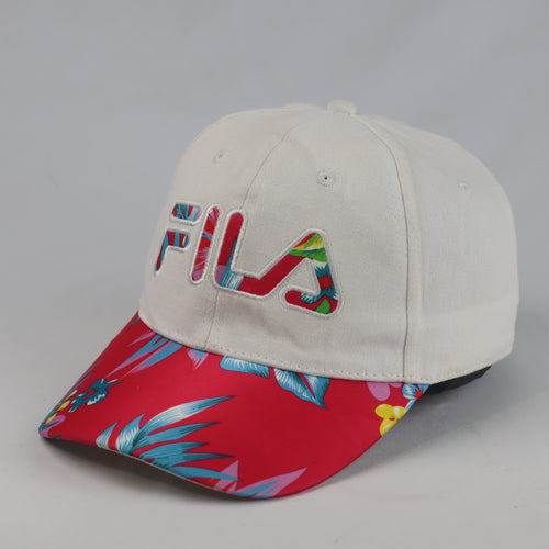 Thrifted Fila Official Floral Visor Cotton Dad Cap (56-57 cm) |10695