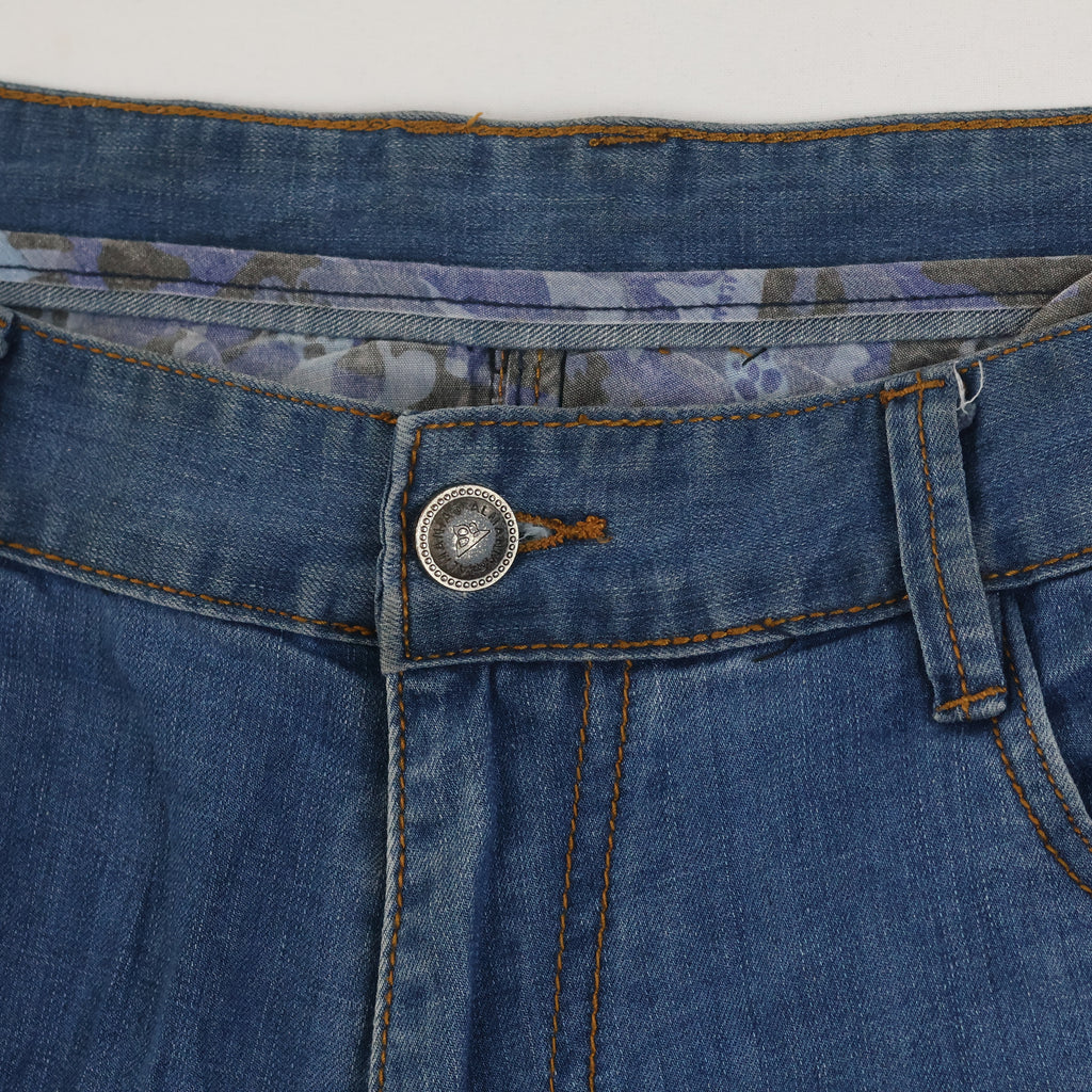Thrifted Men's Blue Straight Leg Denim Jeans 36-37 Waist/ J1007